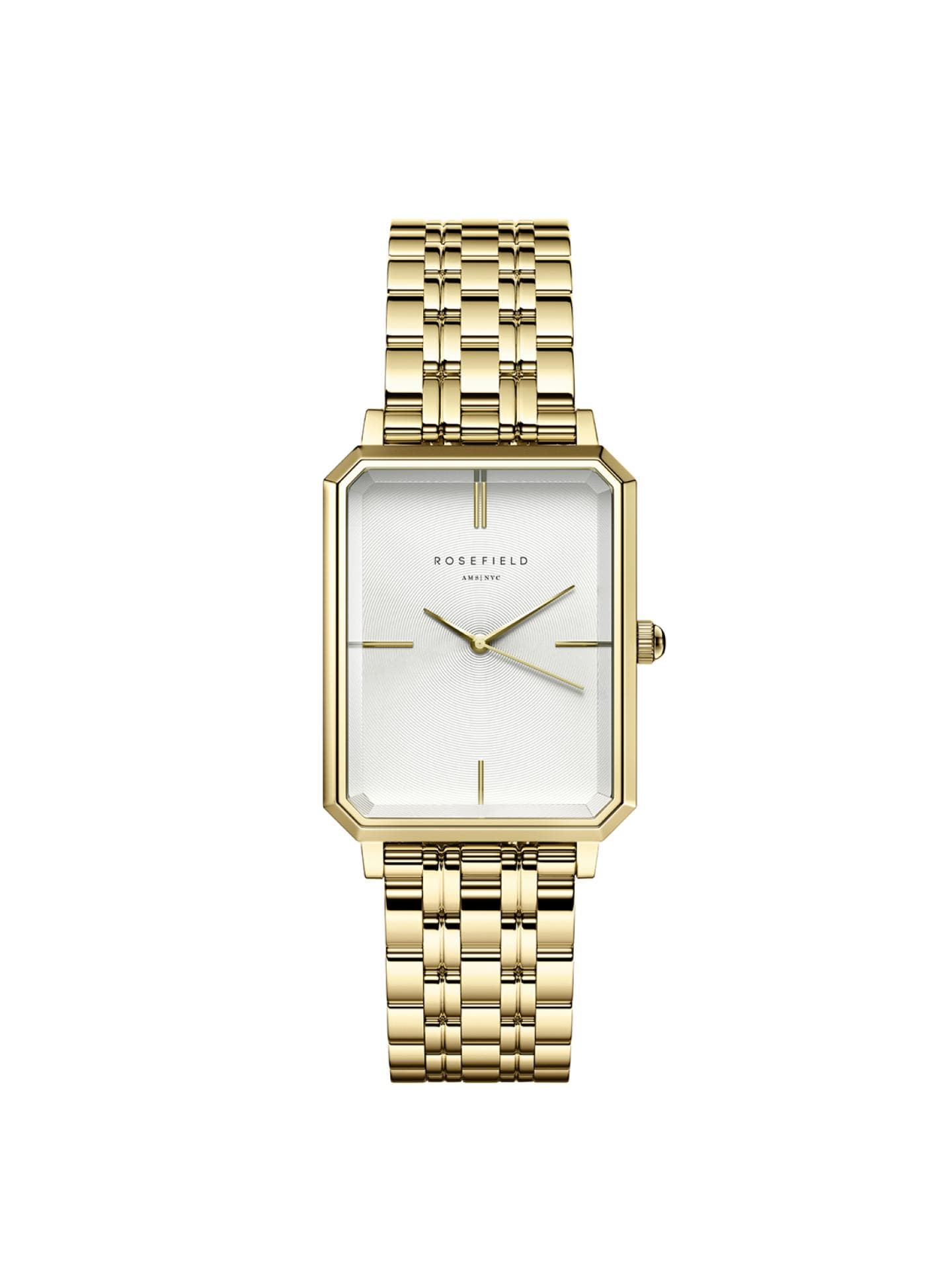 rosefield uhr eckig gold
