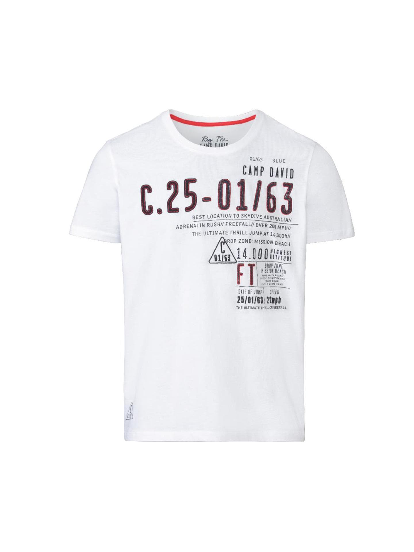 Camp David weißes T-Shirt