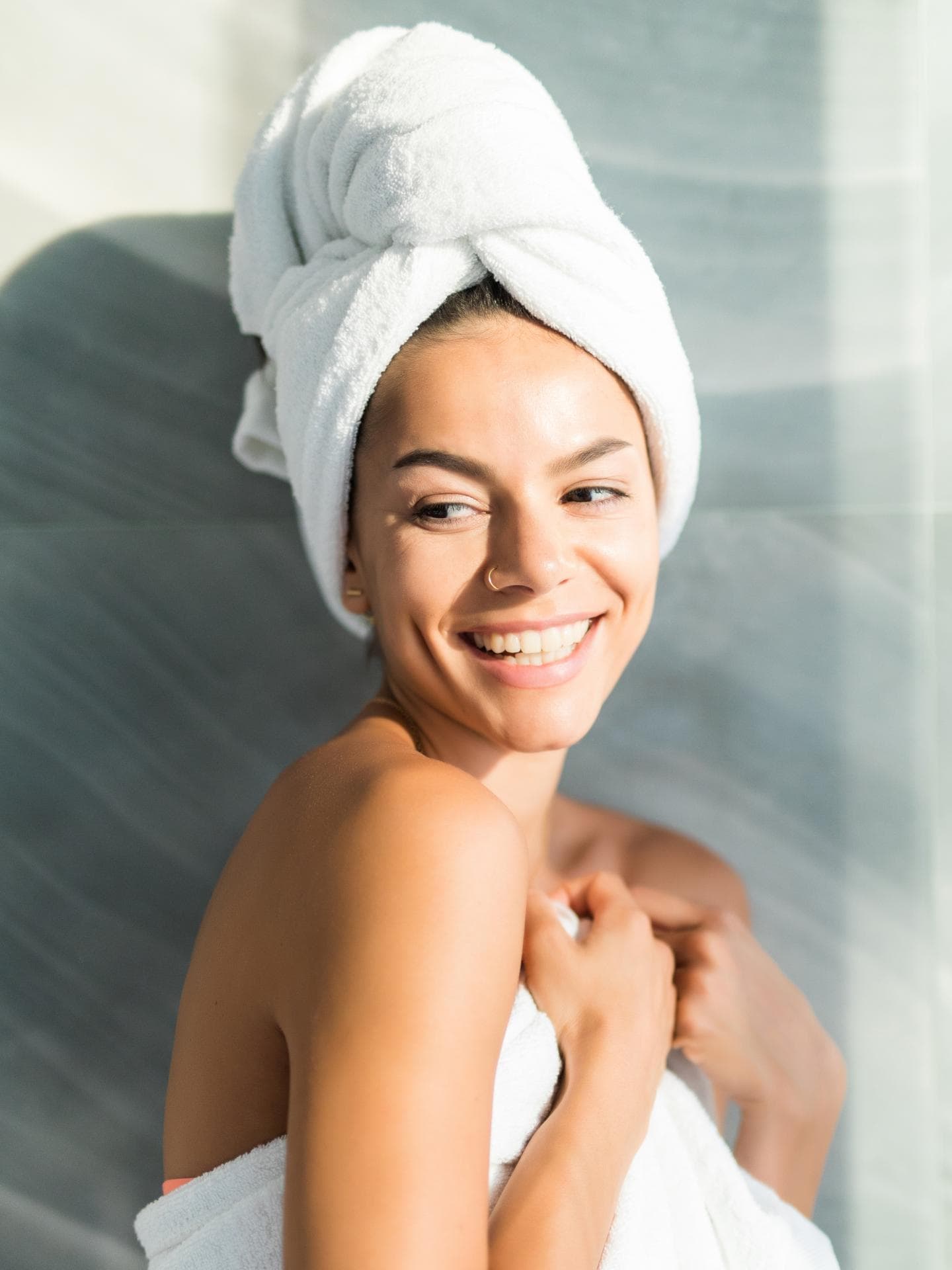 Haarturban gepflegte und schöne haare