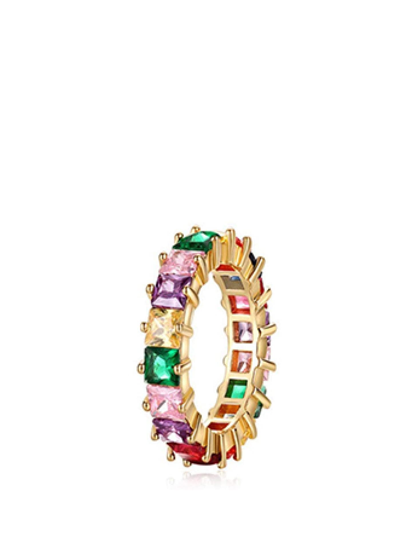 Ring bunte Edelsteine
