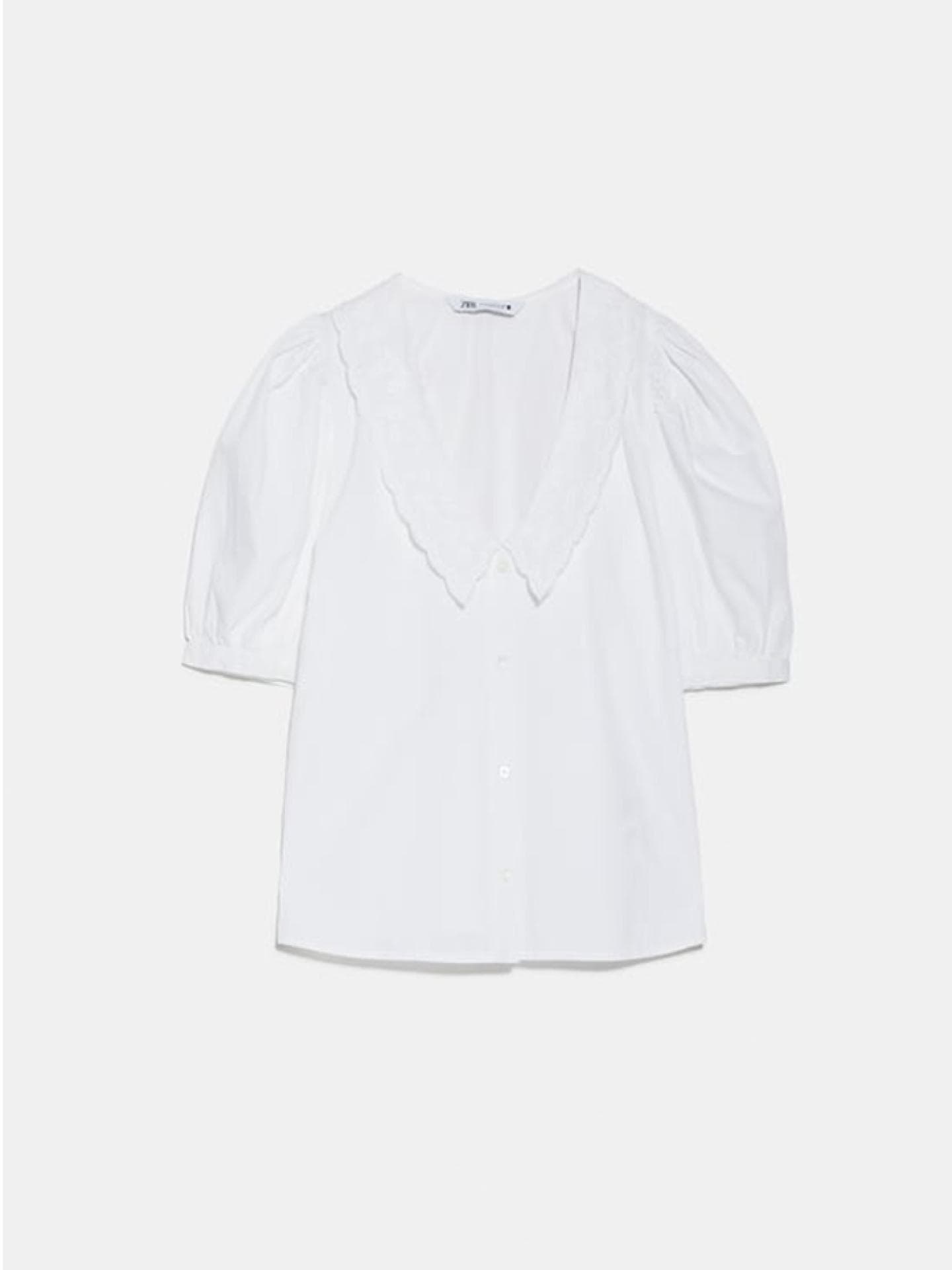 Weiße Zara Bluse