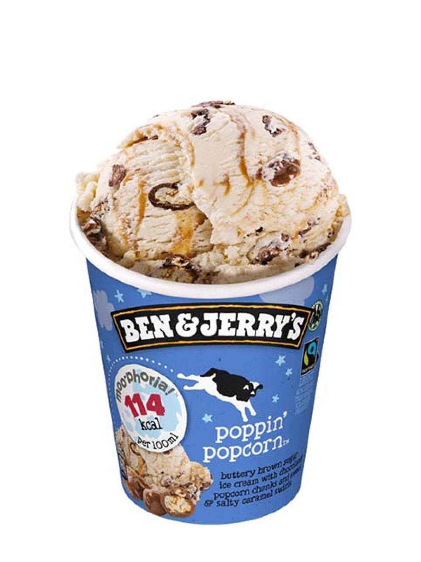 Ben & Jerrys Poppin Popcorn Eis Ben & Jerrys Poppin Popcorn Eis