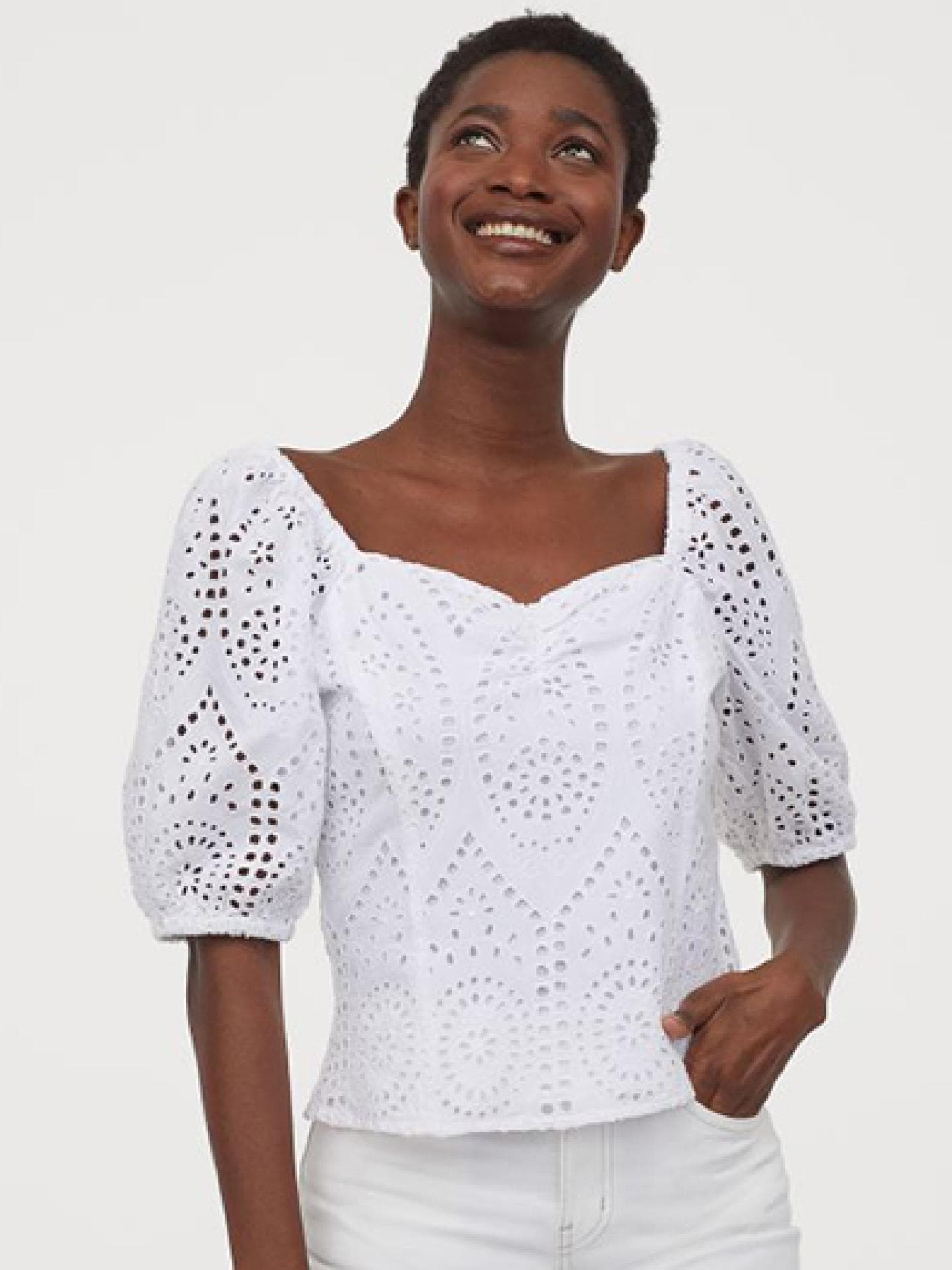H&M Bluse weiß