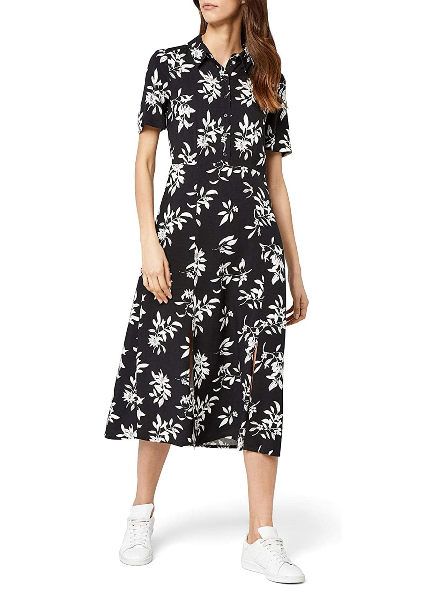 Hemdkleid mit floralem Muster