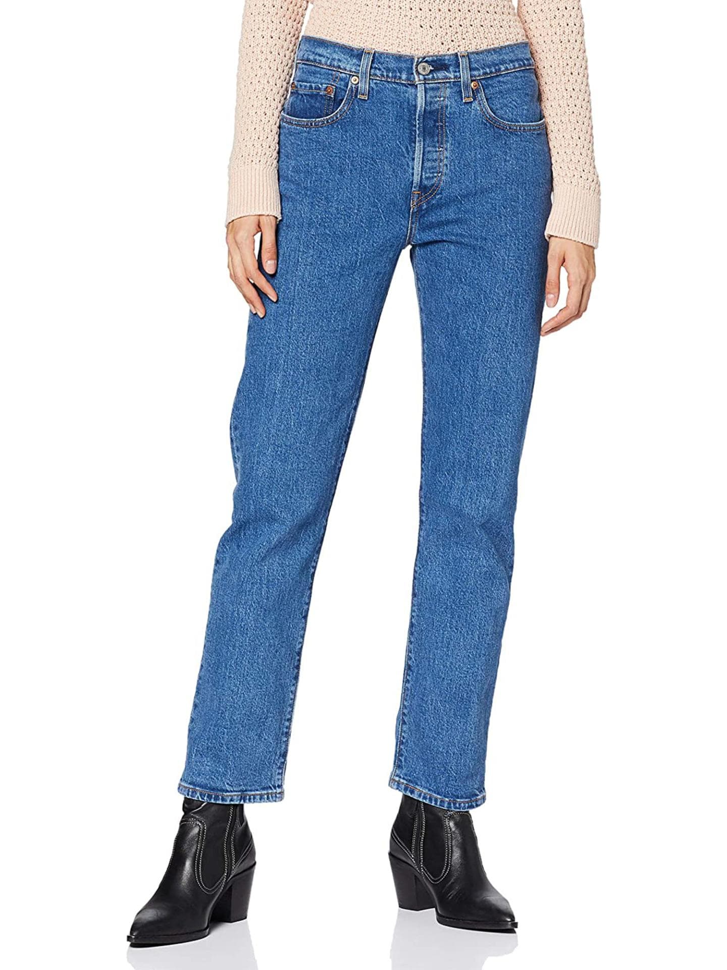 Levi's 501 Crop Boyfriend Jeans
