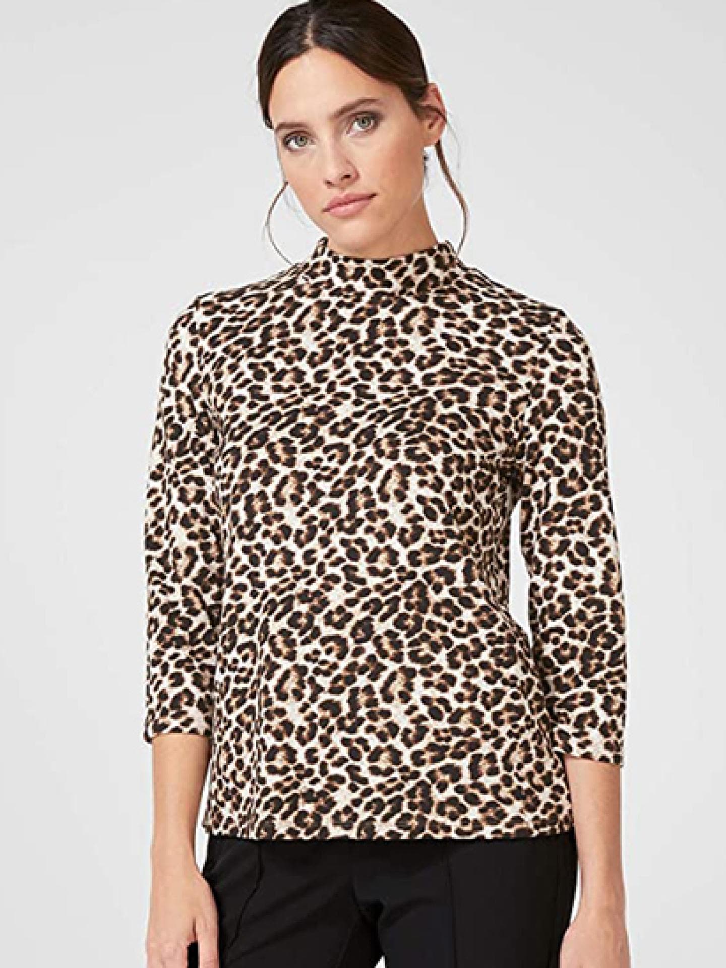 Leoparden Muster Shirt s.Oliver