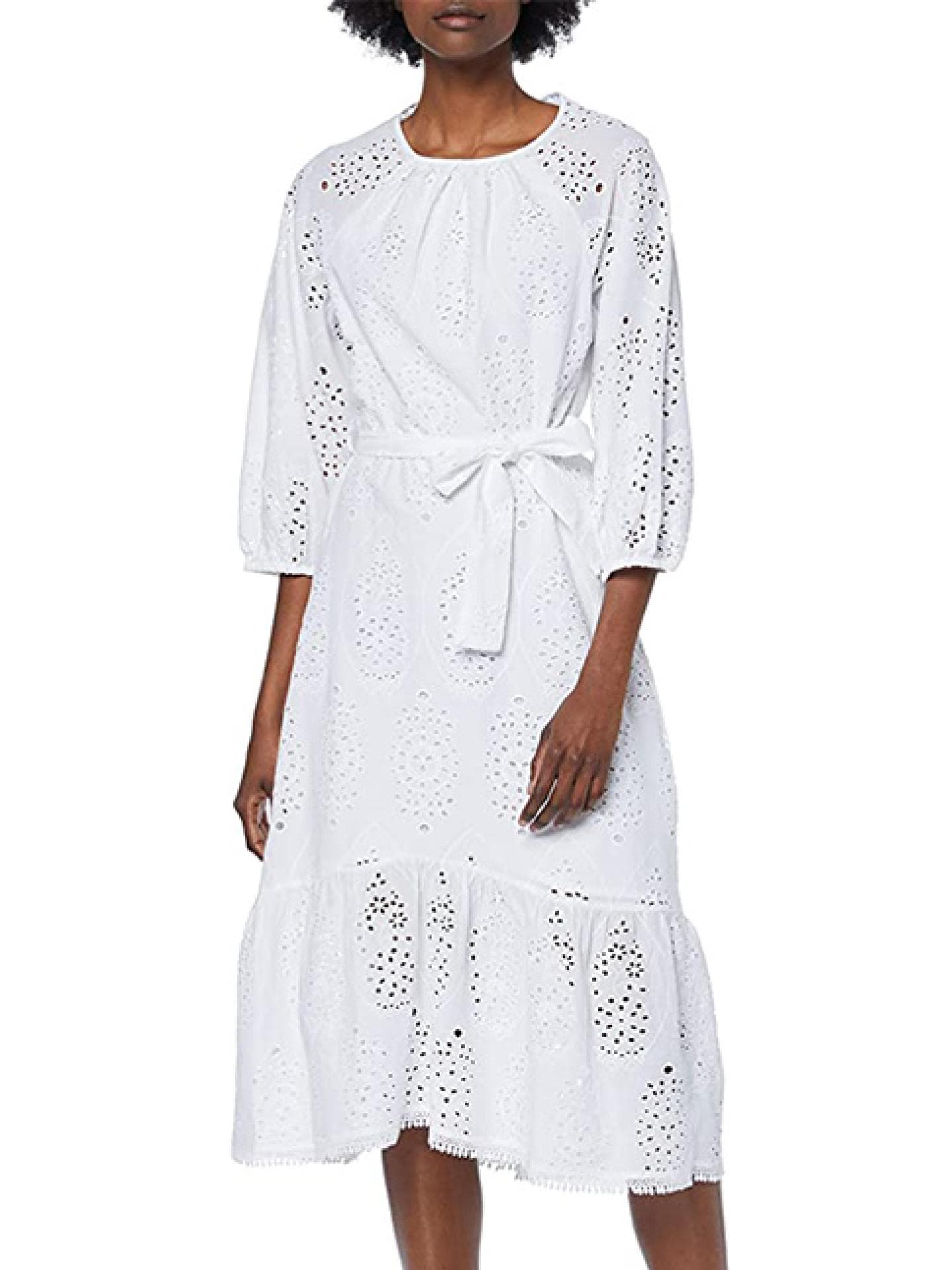 Sommerkleid weiß mit Stickerei