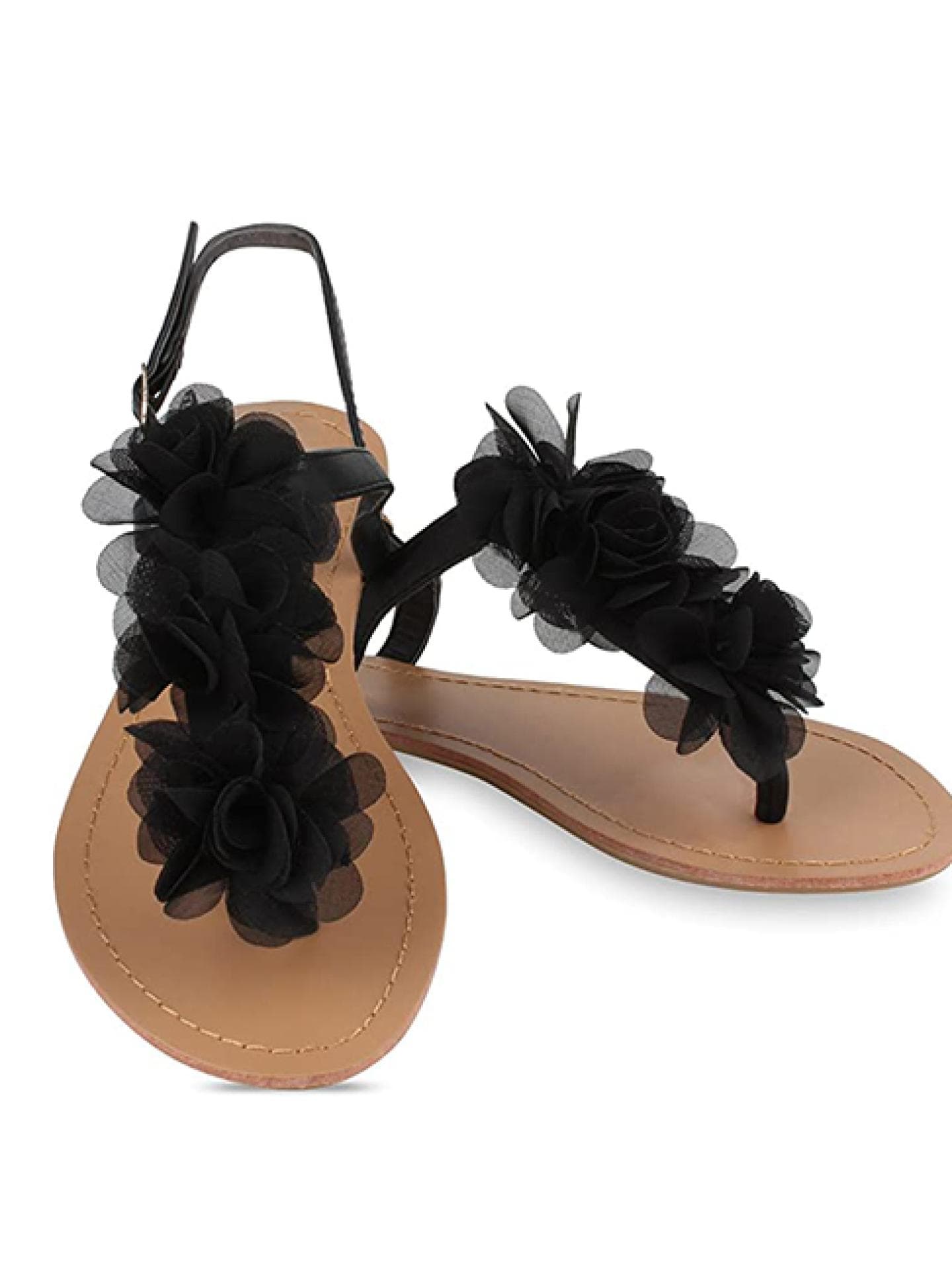 Zehentrenner Sandalen mit Blümchen Zehentrenner Sandalen mit Blümchen