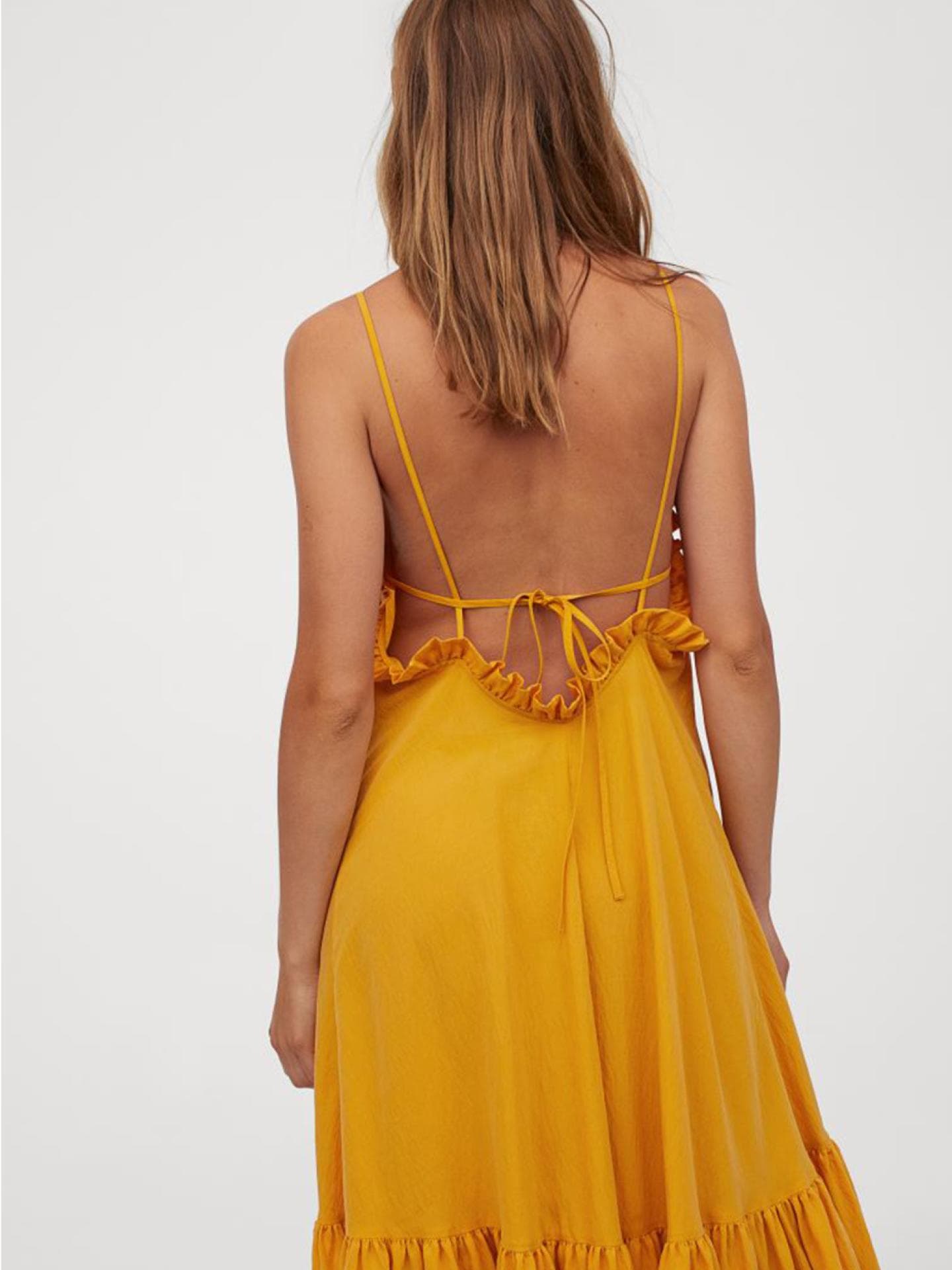 Langes Kleid aus Lyocellmix
