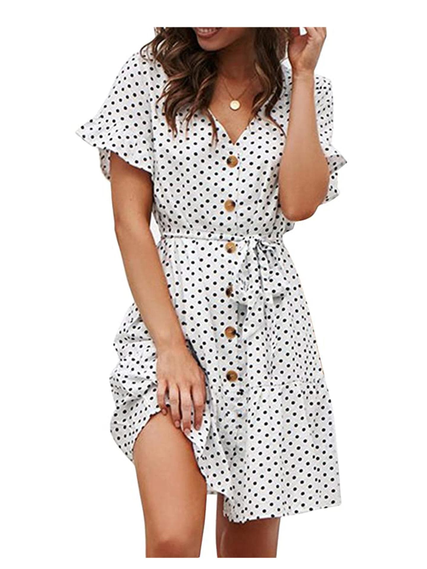 Kleid mit Polka Dots Kleid mit Polka Dots