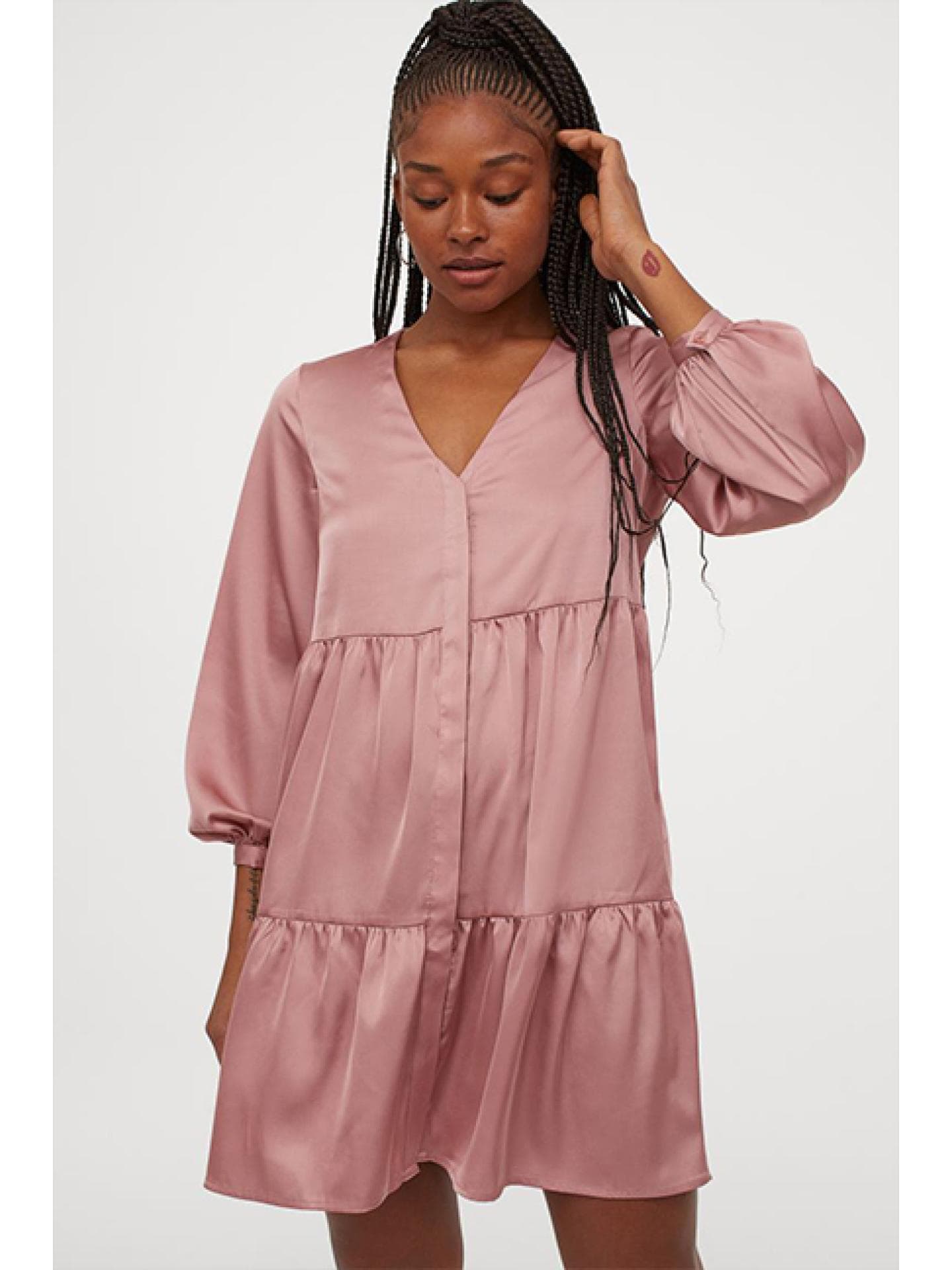 Kleid mit V-Ausschnitt