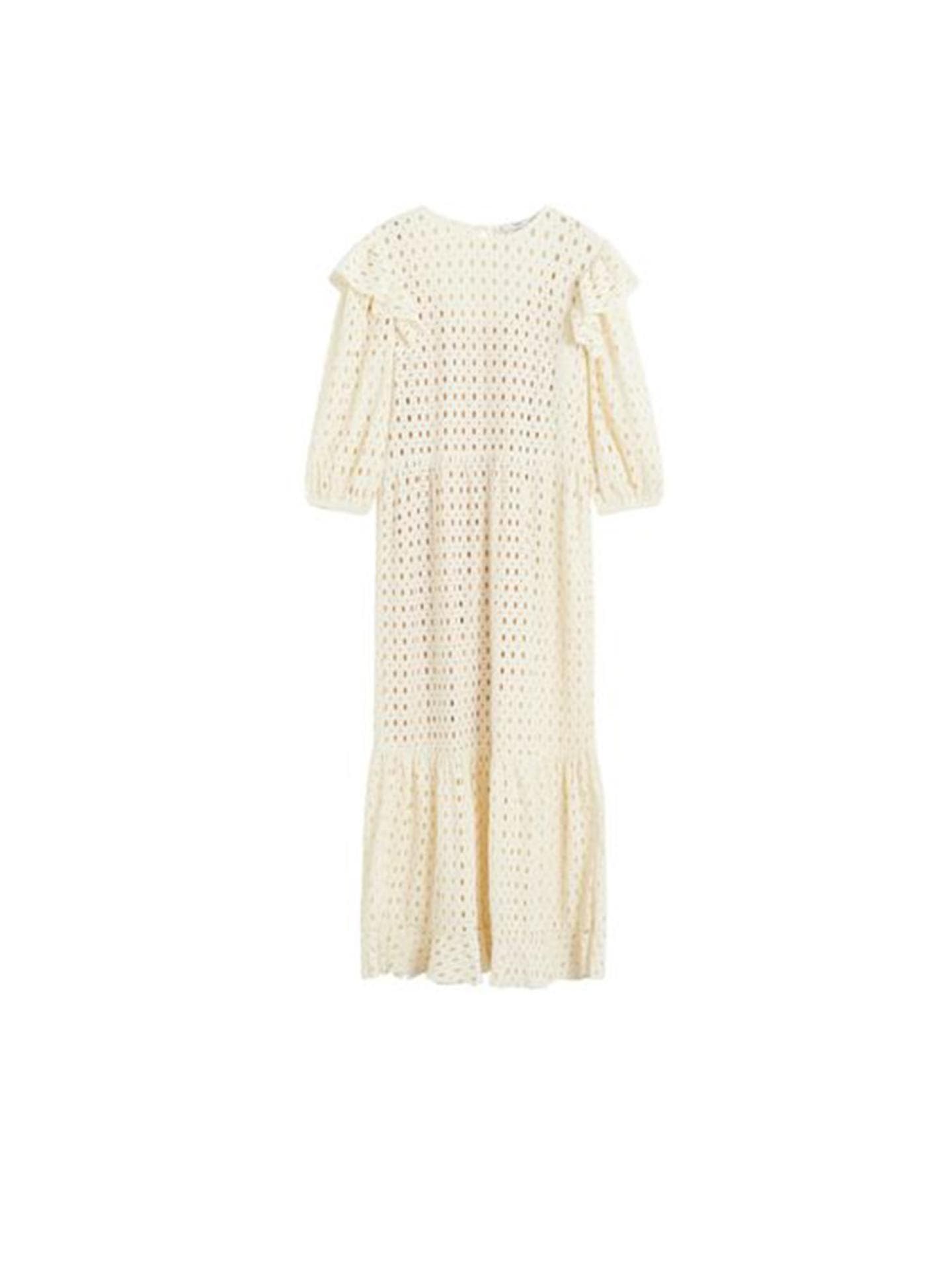 Maxikleid mit Lochmuster