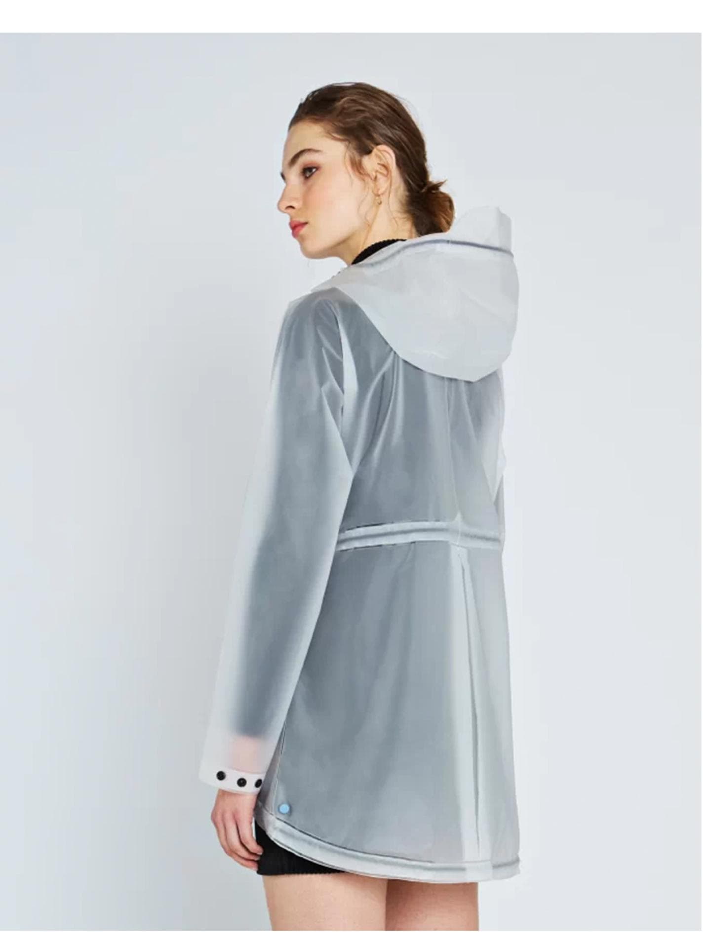 wasserdichte Vinyl-Regenjacke für Damen