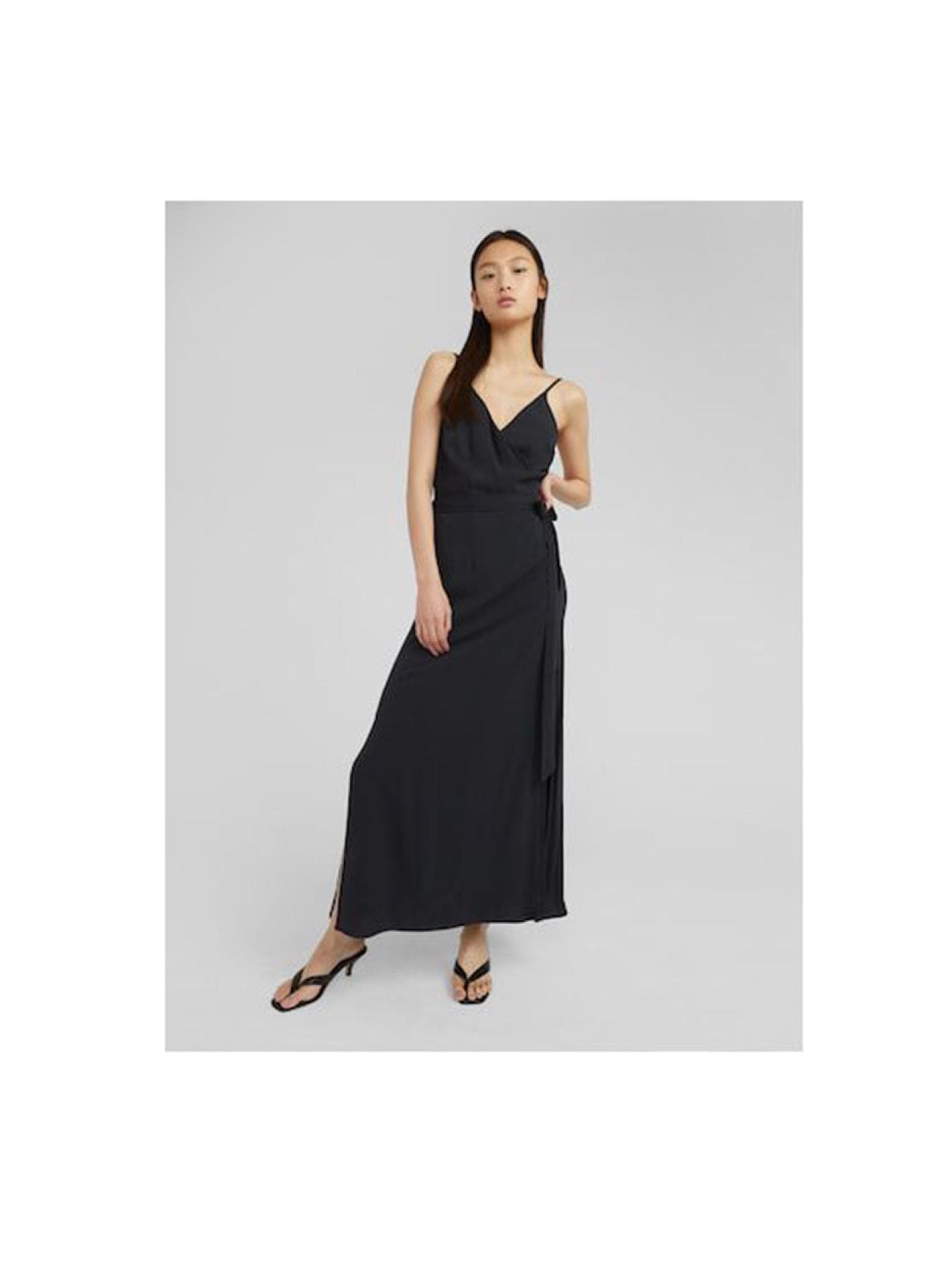 Schwarzes Maxikleid