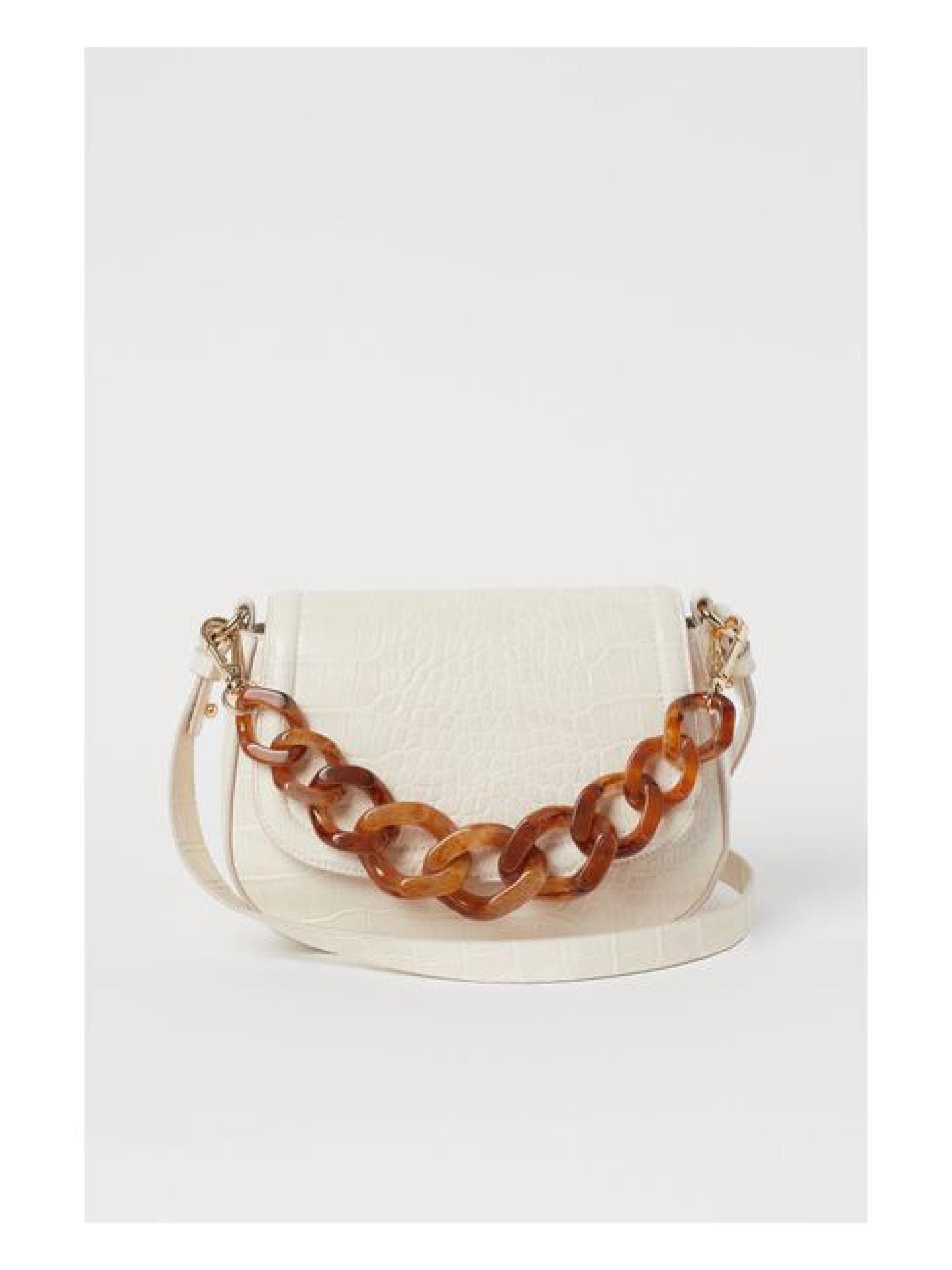 H&M Handtasche Krokoprägung