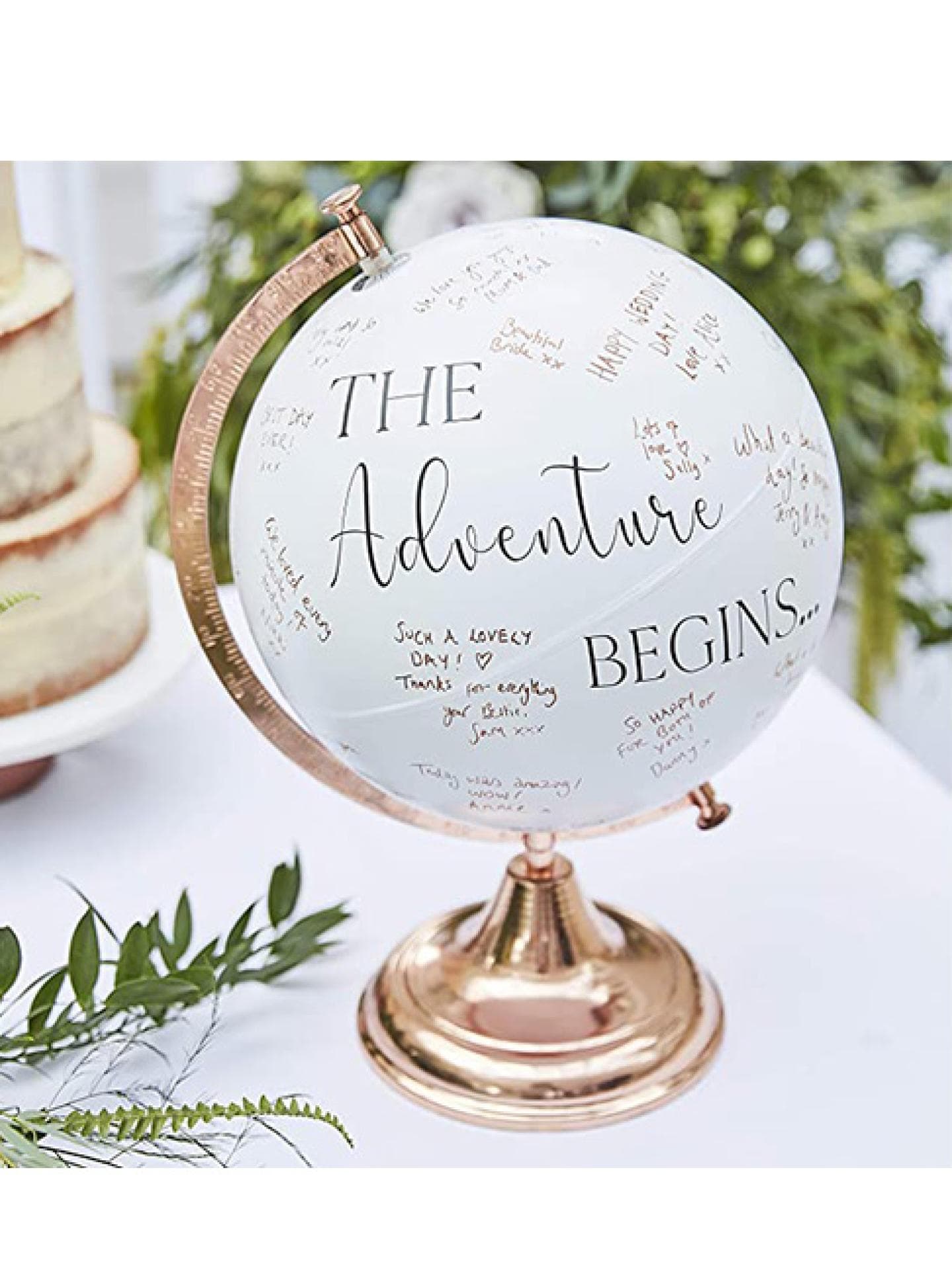 Gästebuch Hochzeit Globus