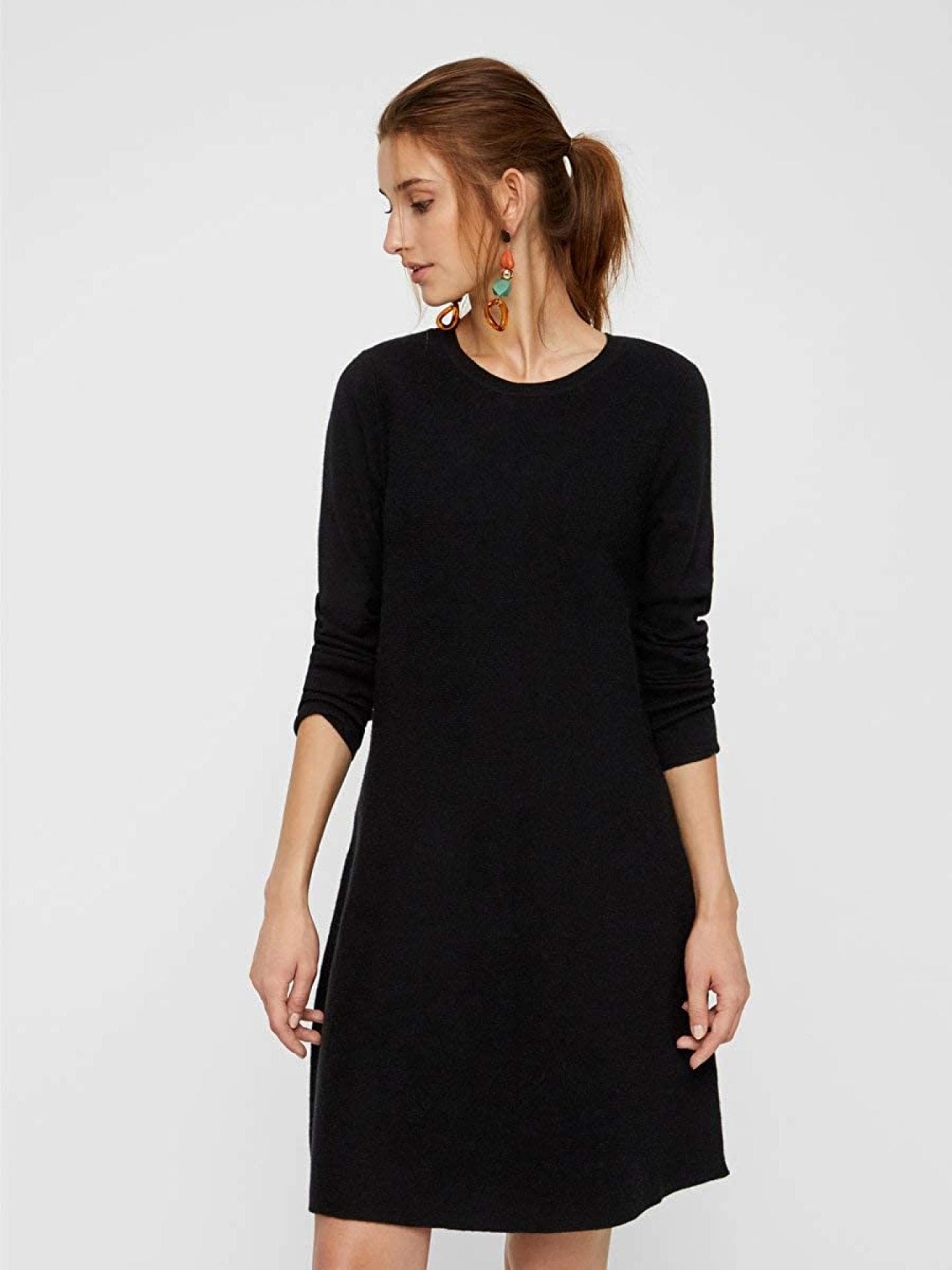 Langärmliges Strickkleid