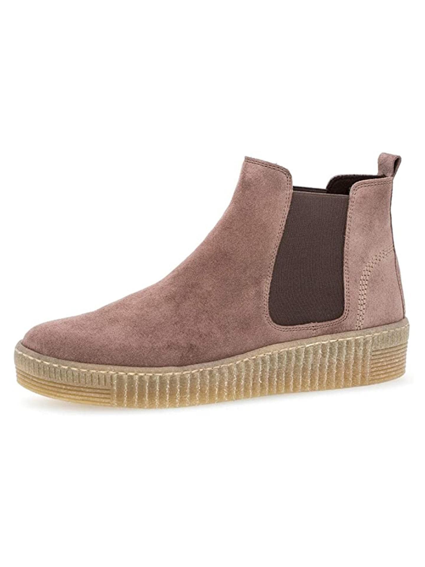 helsea-Wildleder-Boots mit Plateausohle