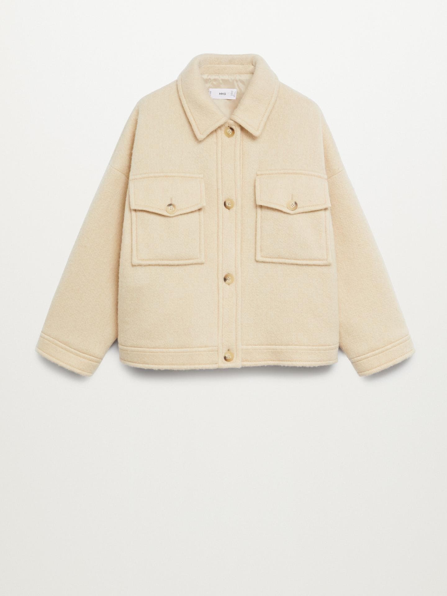 Beige Hemdjacke
