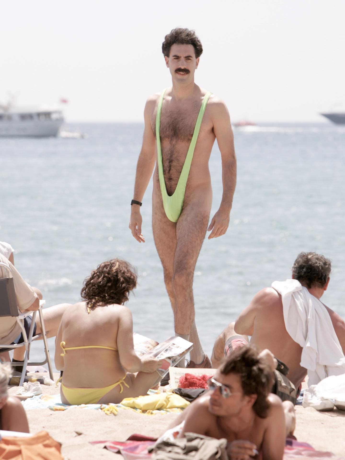 Borat am Strand