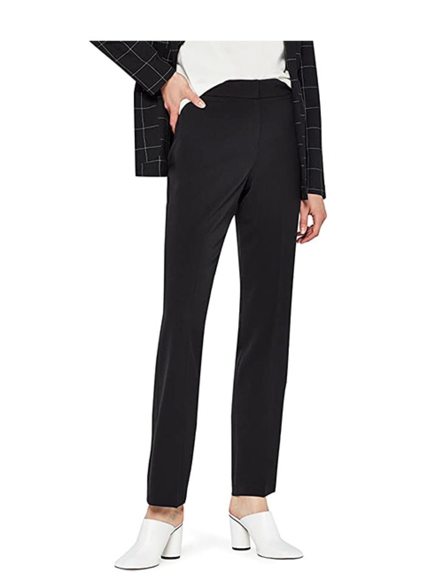 Bundfaltenhose schwarz
