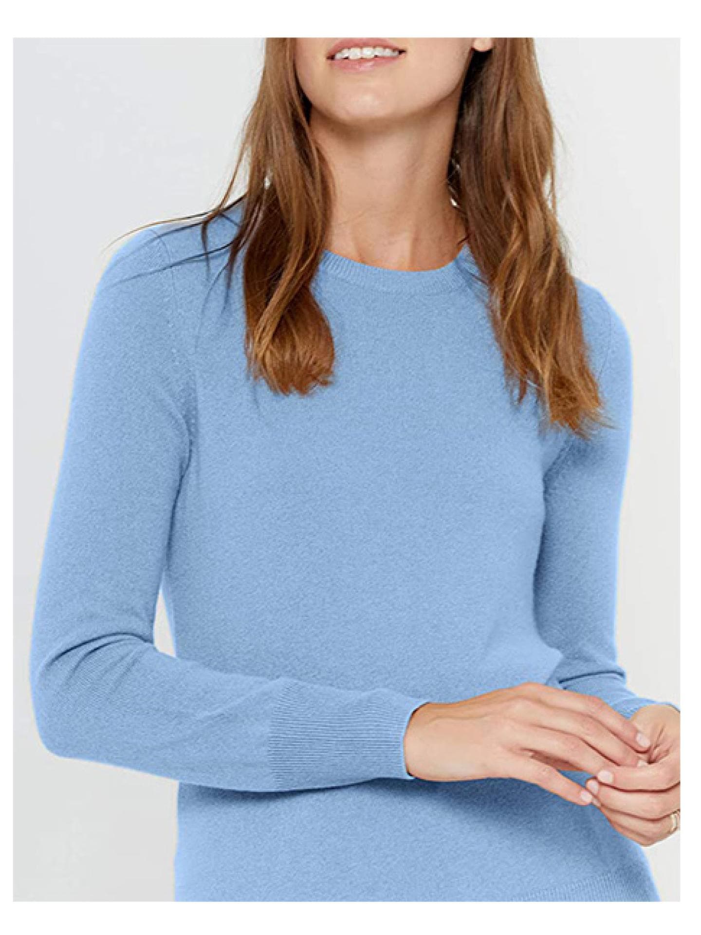 Kaschmir Pullover hellblau