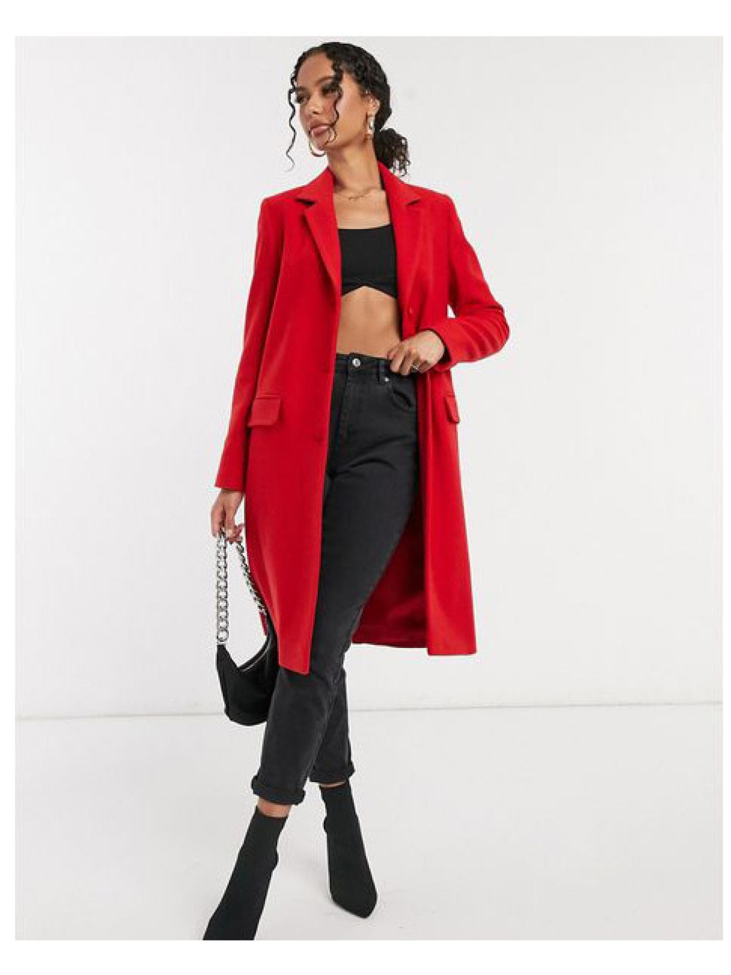 Roter Mantel Asos