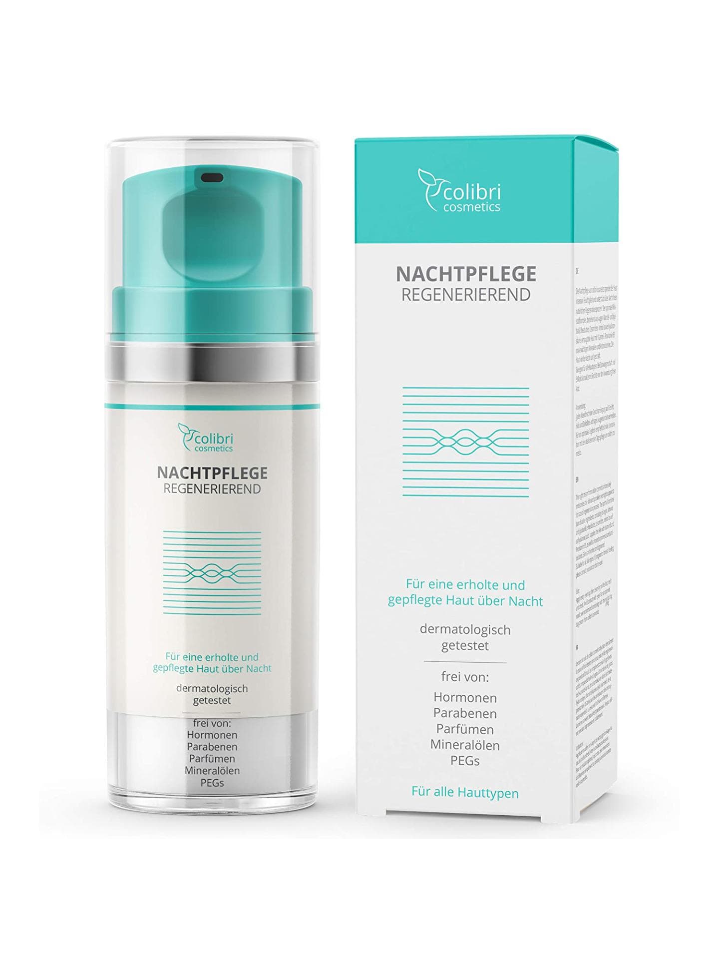 Nachtpflege mit Retinol und Hyaluron für ca. 30 Euro