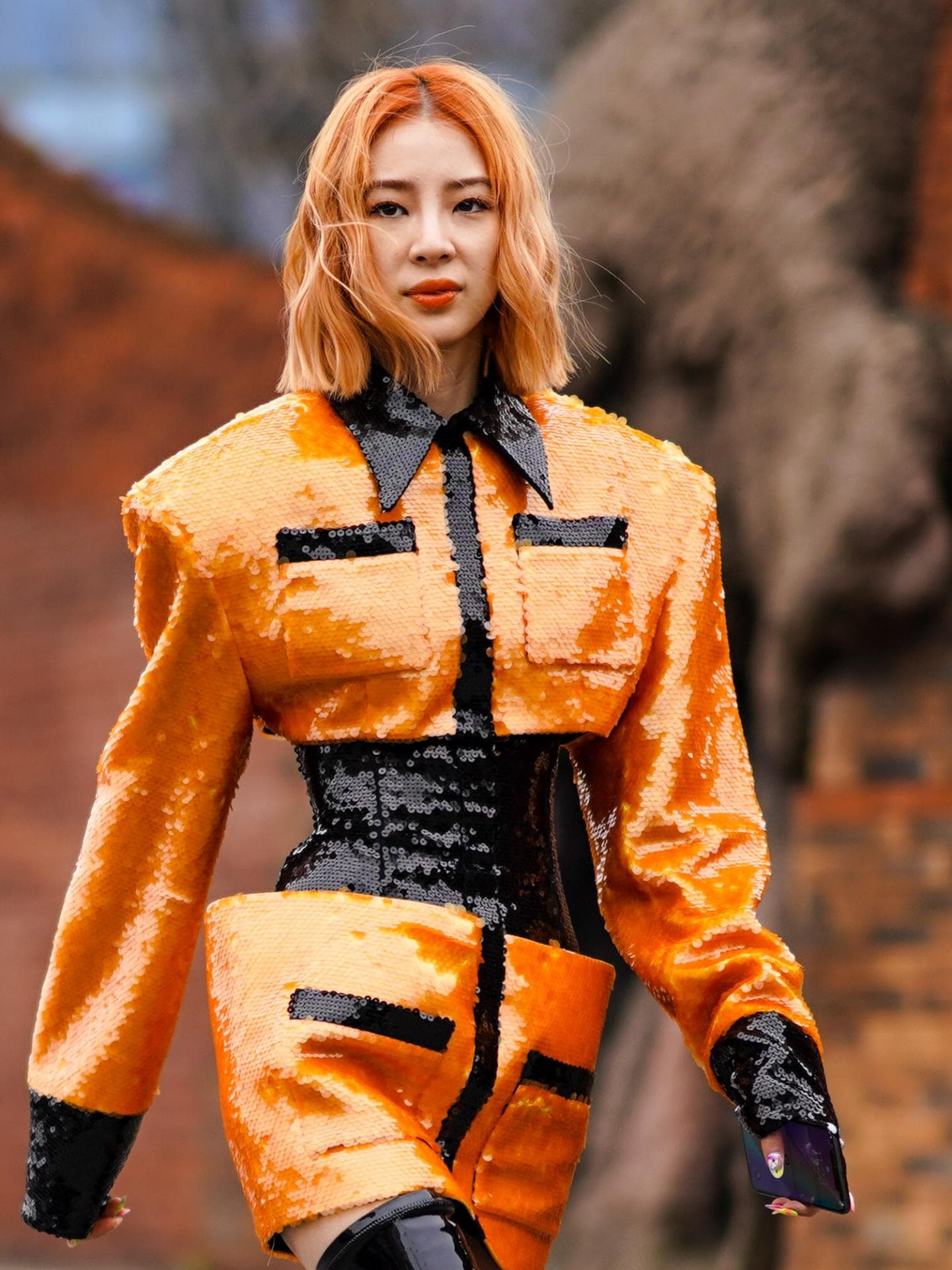 Irene Kim Kuperblonde Haare