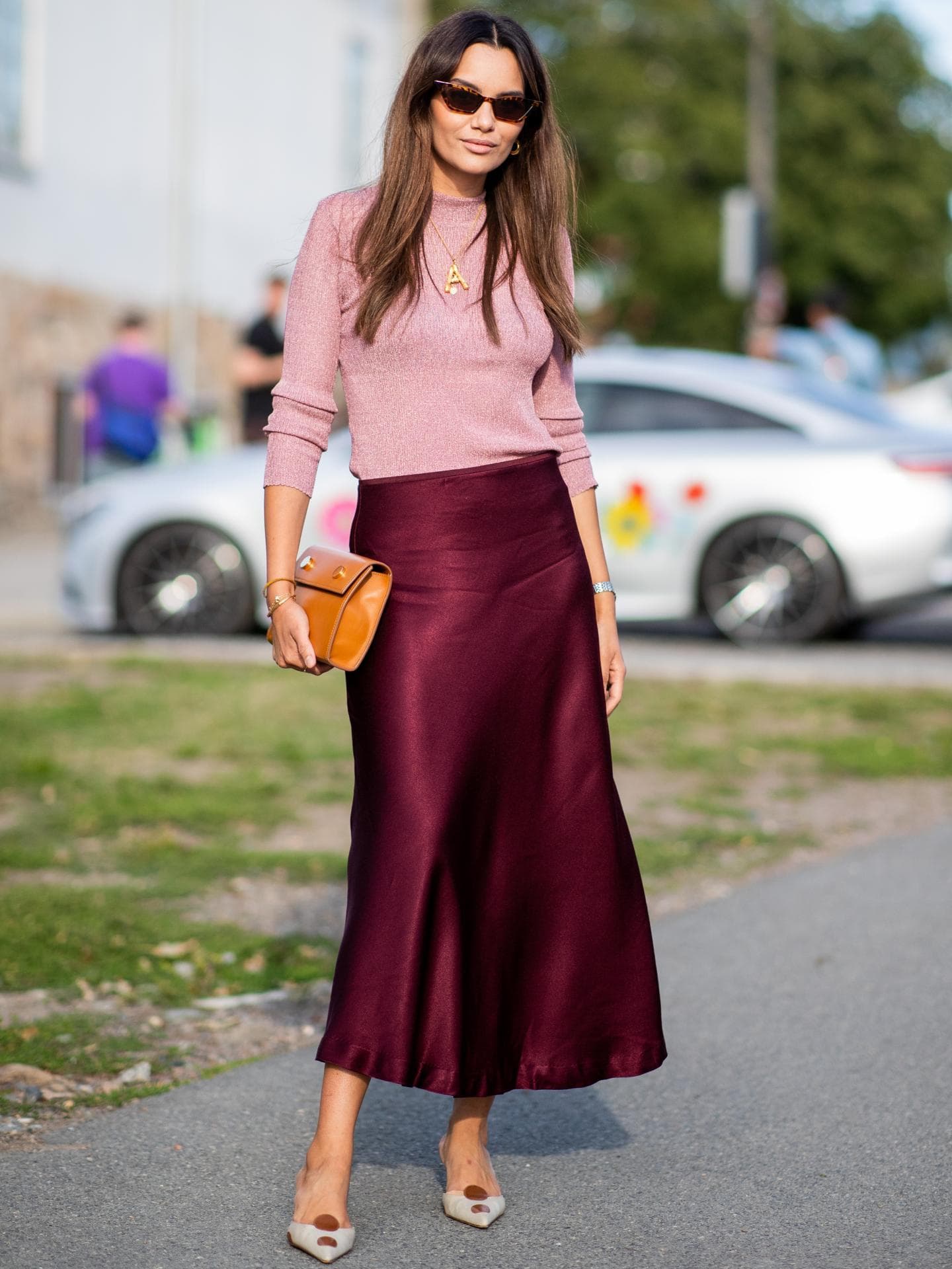 Slip Skirt Bordeaux