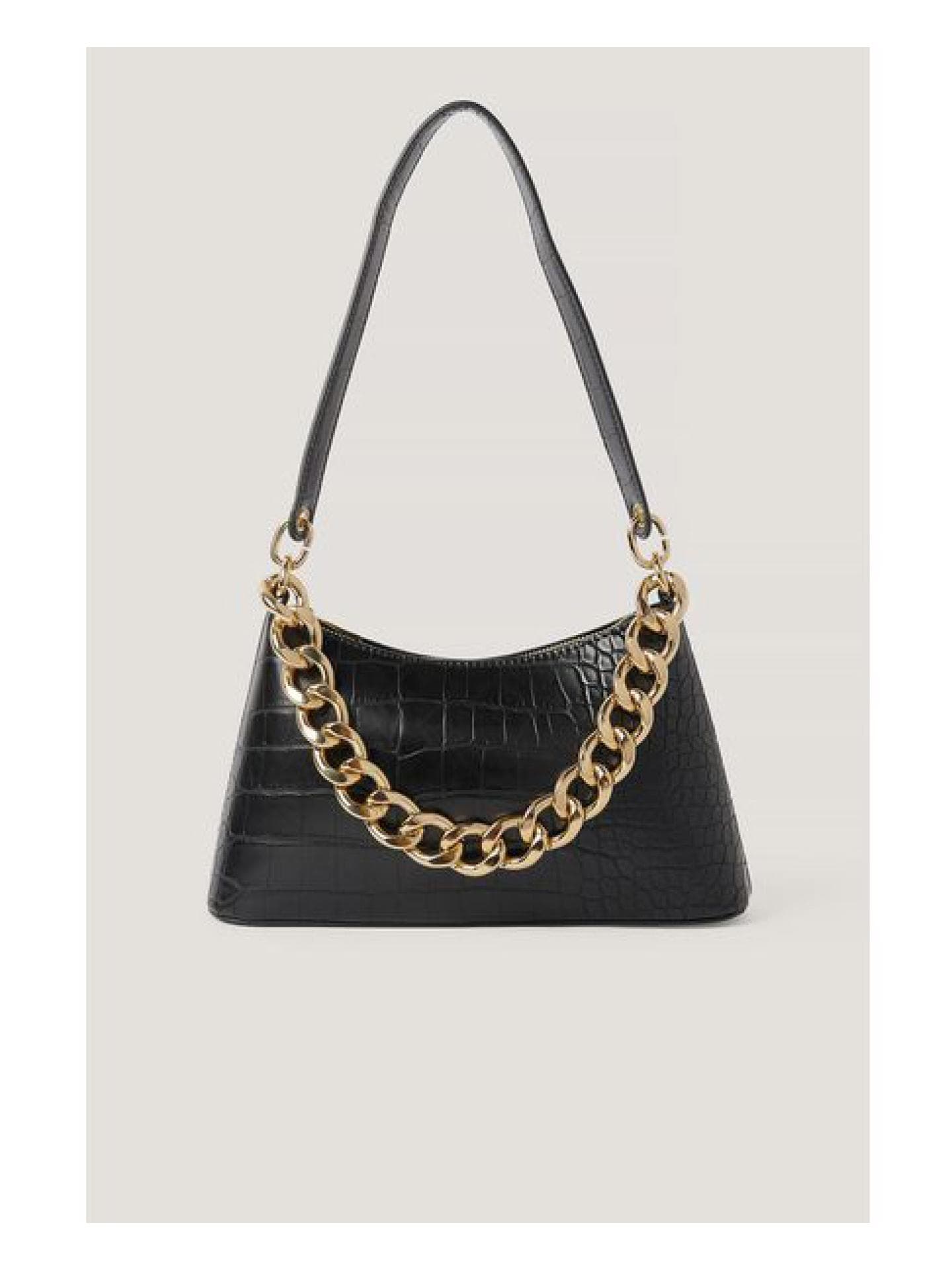 Tasche mit Kette Gold 