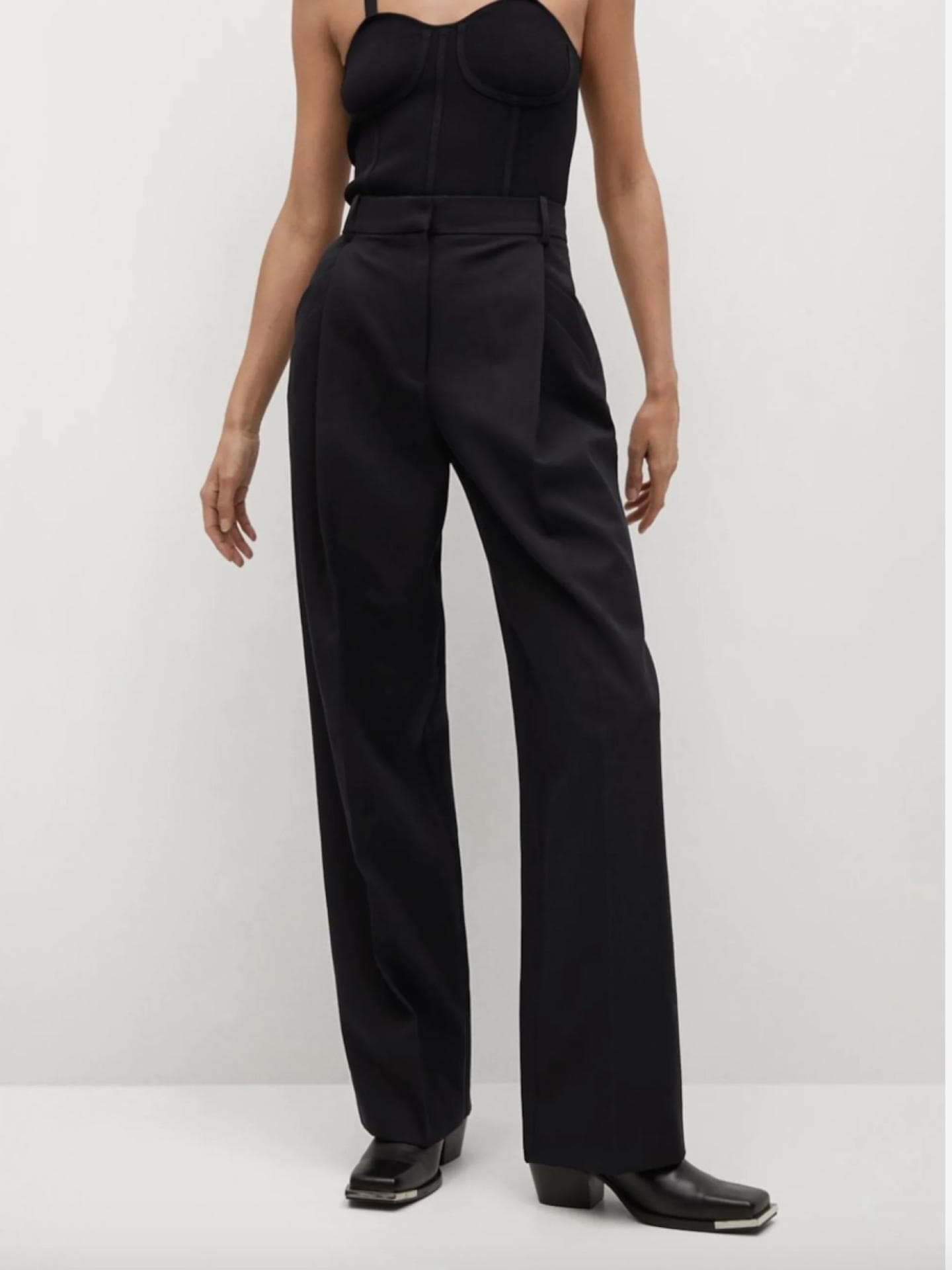 Wide Leg Stoffhose Wide Leg Stoffhose