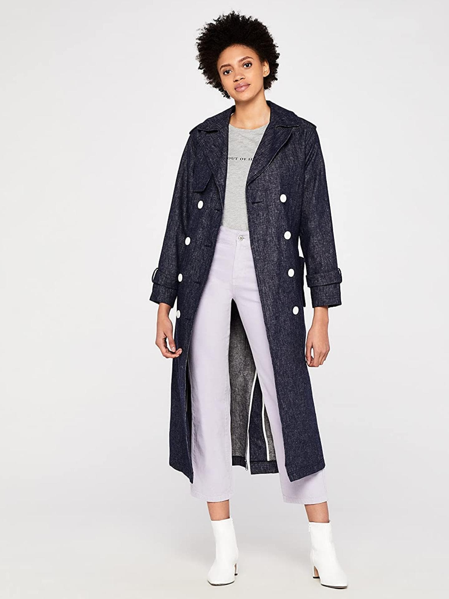 Trenchcoat aus Denim
