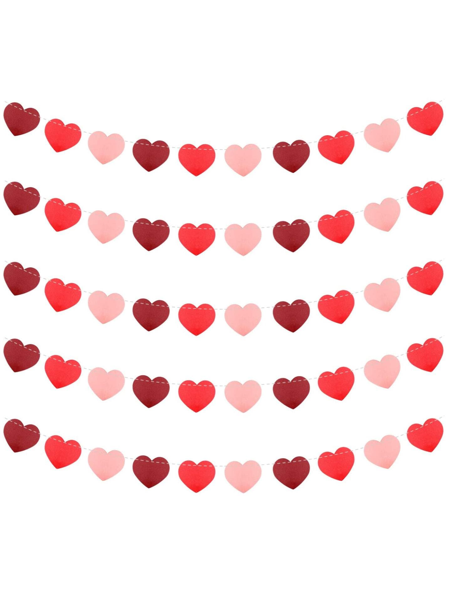 Valentinstag Deko Herzgirlande