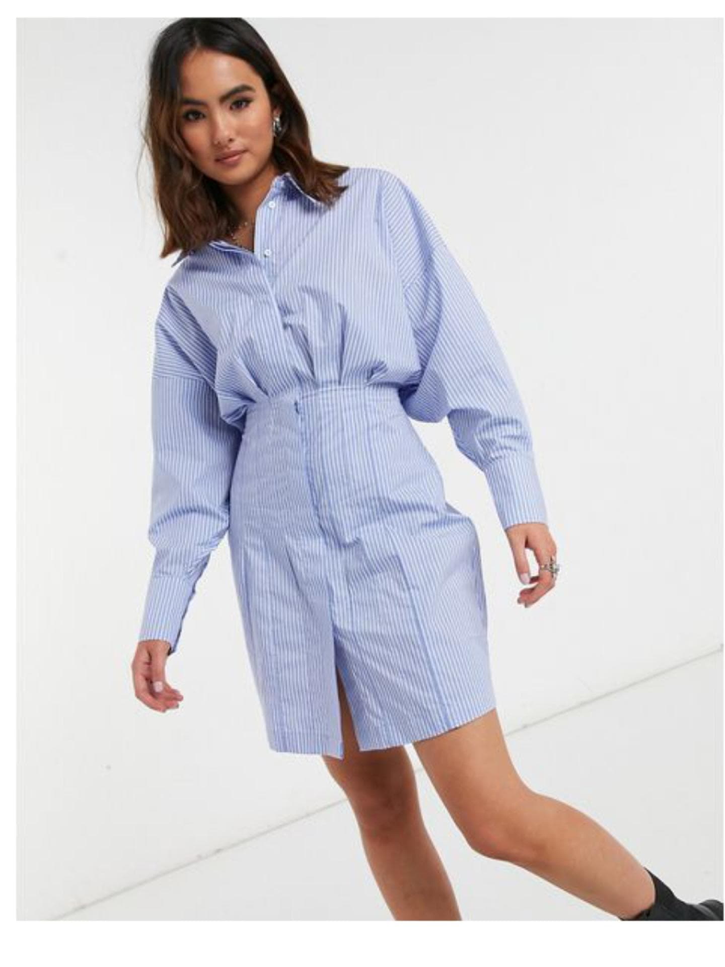 Hemdblusenkleid Asos kariert 