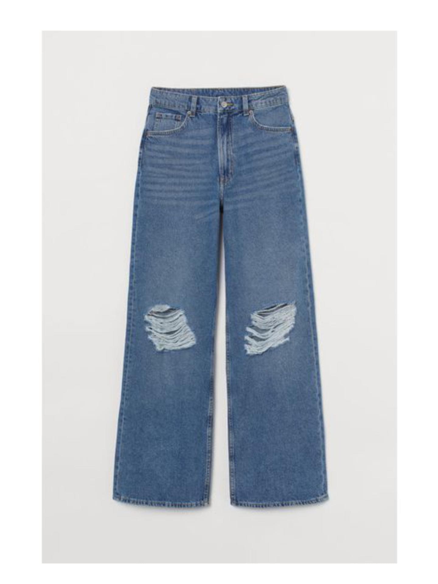Loose Straight Jeans Hose H&M