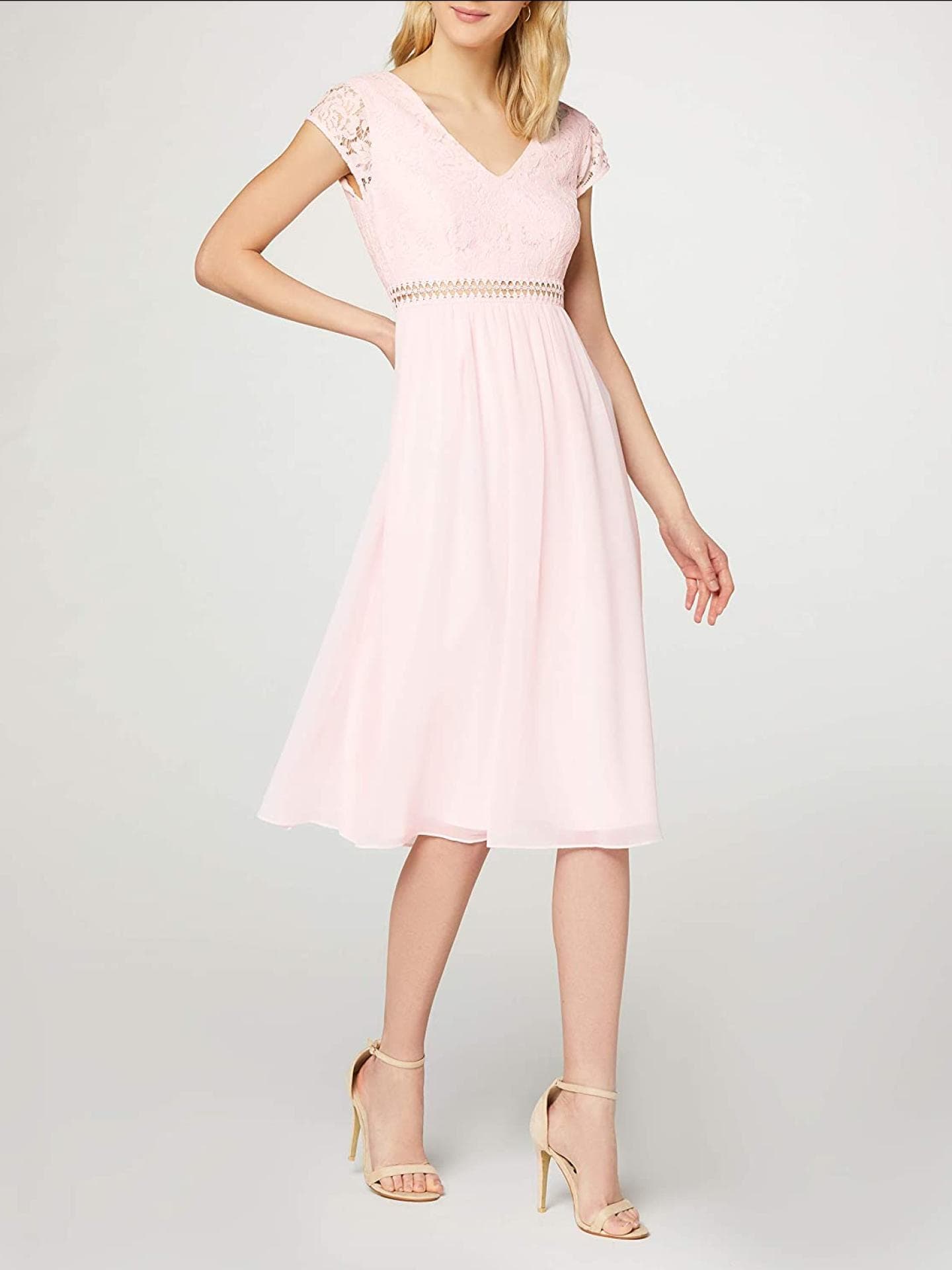 Chiffon-Kleid in Midi-Länge