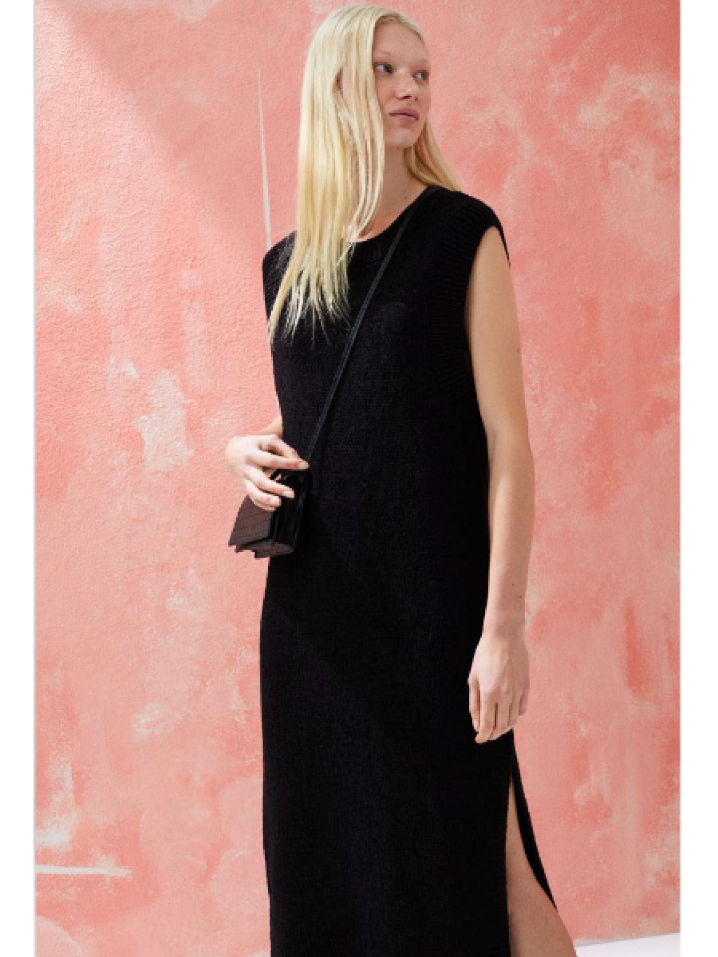 Strickkleid schwarz H&M 