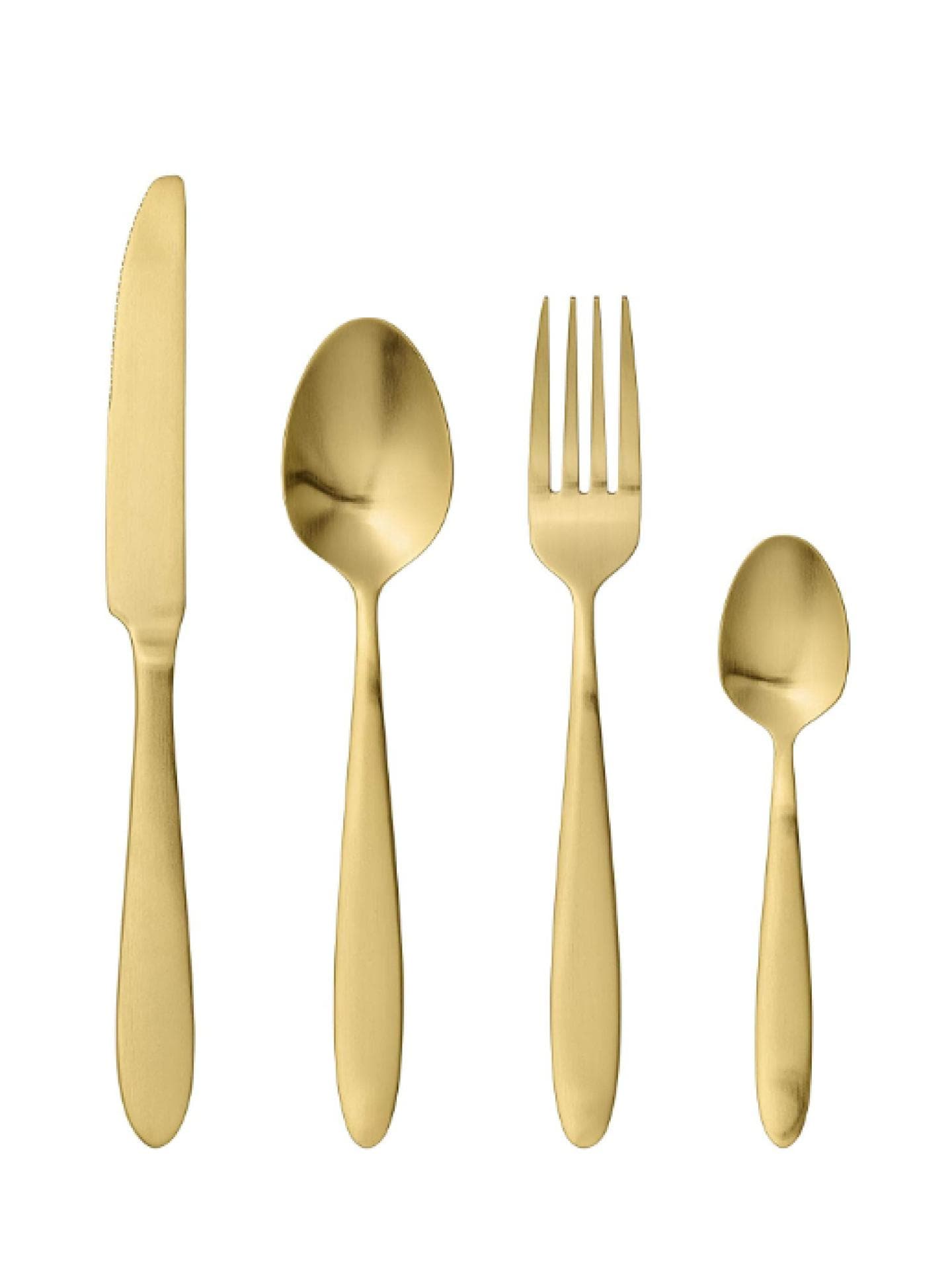 goldenes Besteck