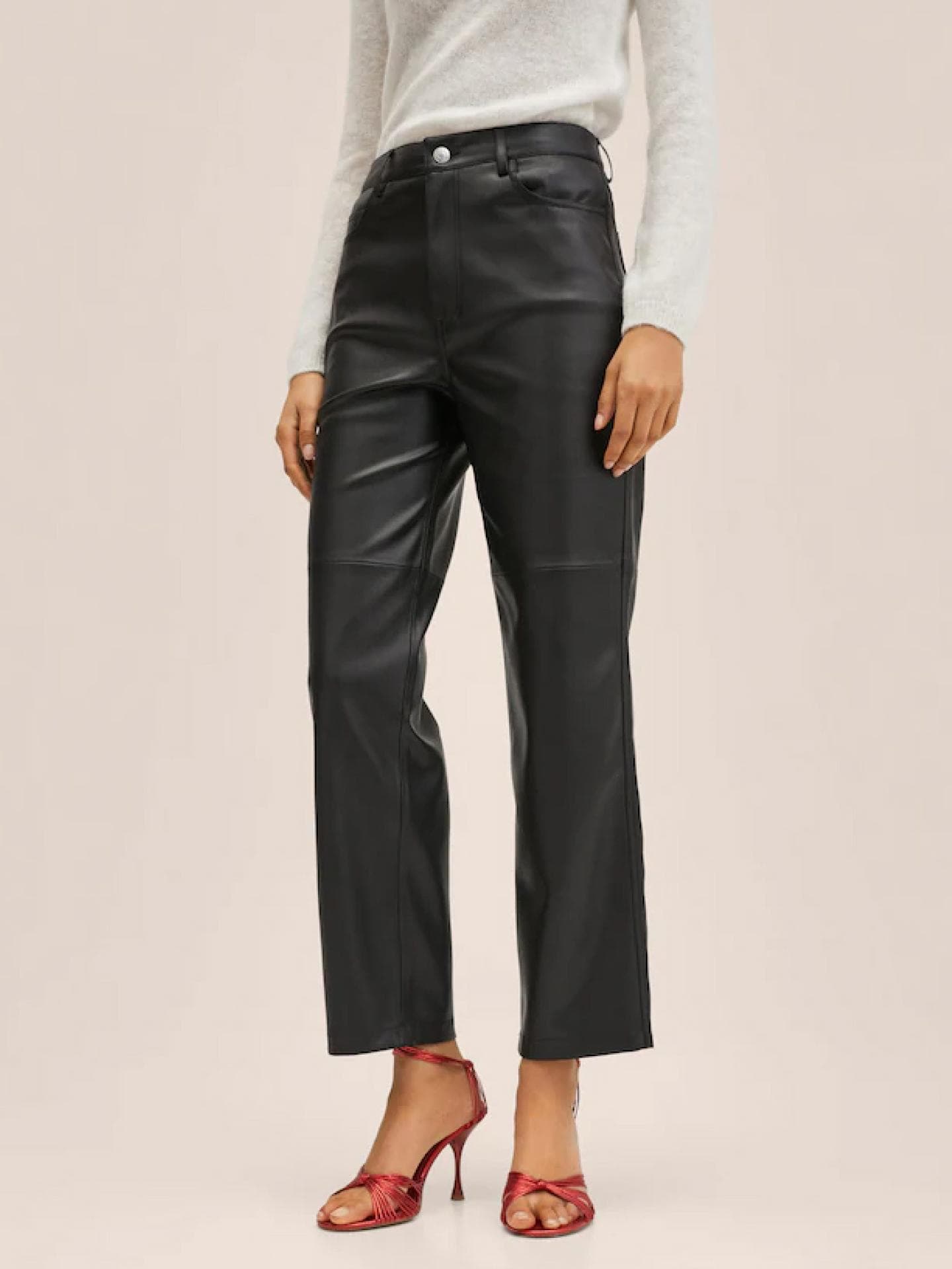 Gerade Hose mit Leder-Effekt REF. 27031153-LILLE-LM Aktueller Preis 
