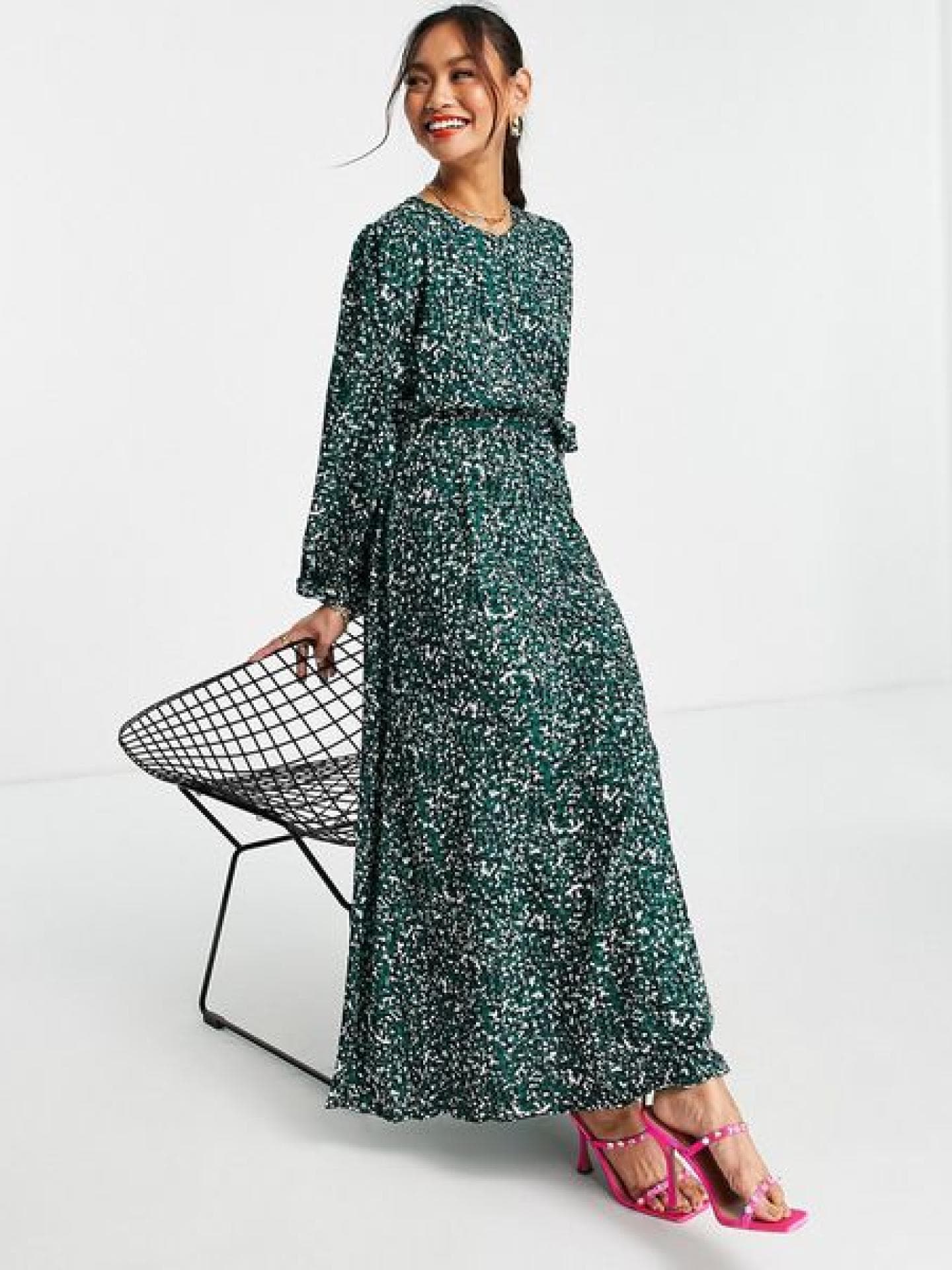 Maxikleid Blumenmuster