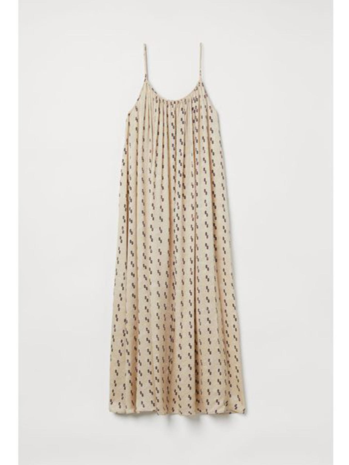 Langes Kleid aus Seidenmix