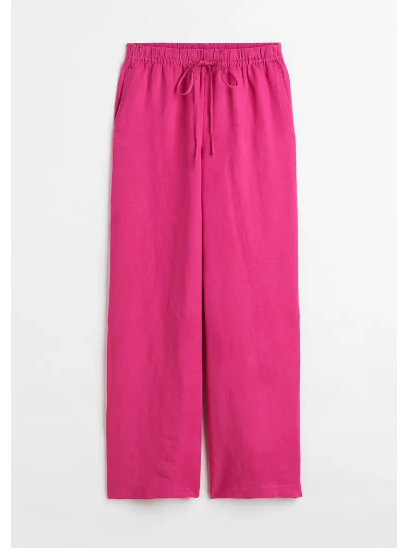 Weite Hose pink