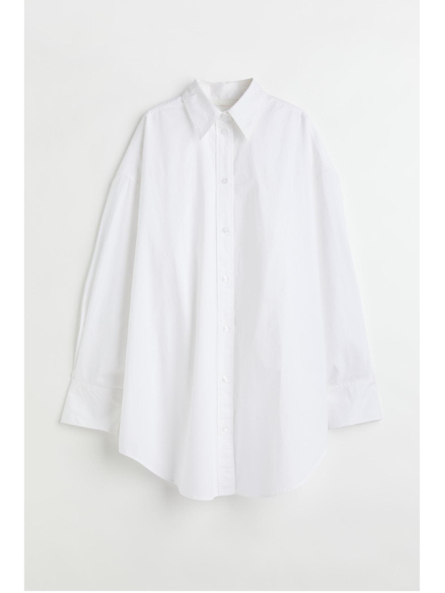 Oversized Baumwollbluse von H&M
