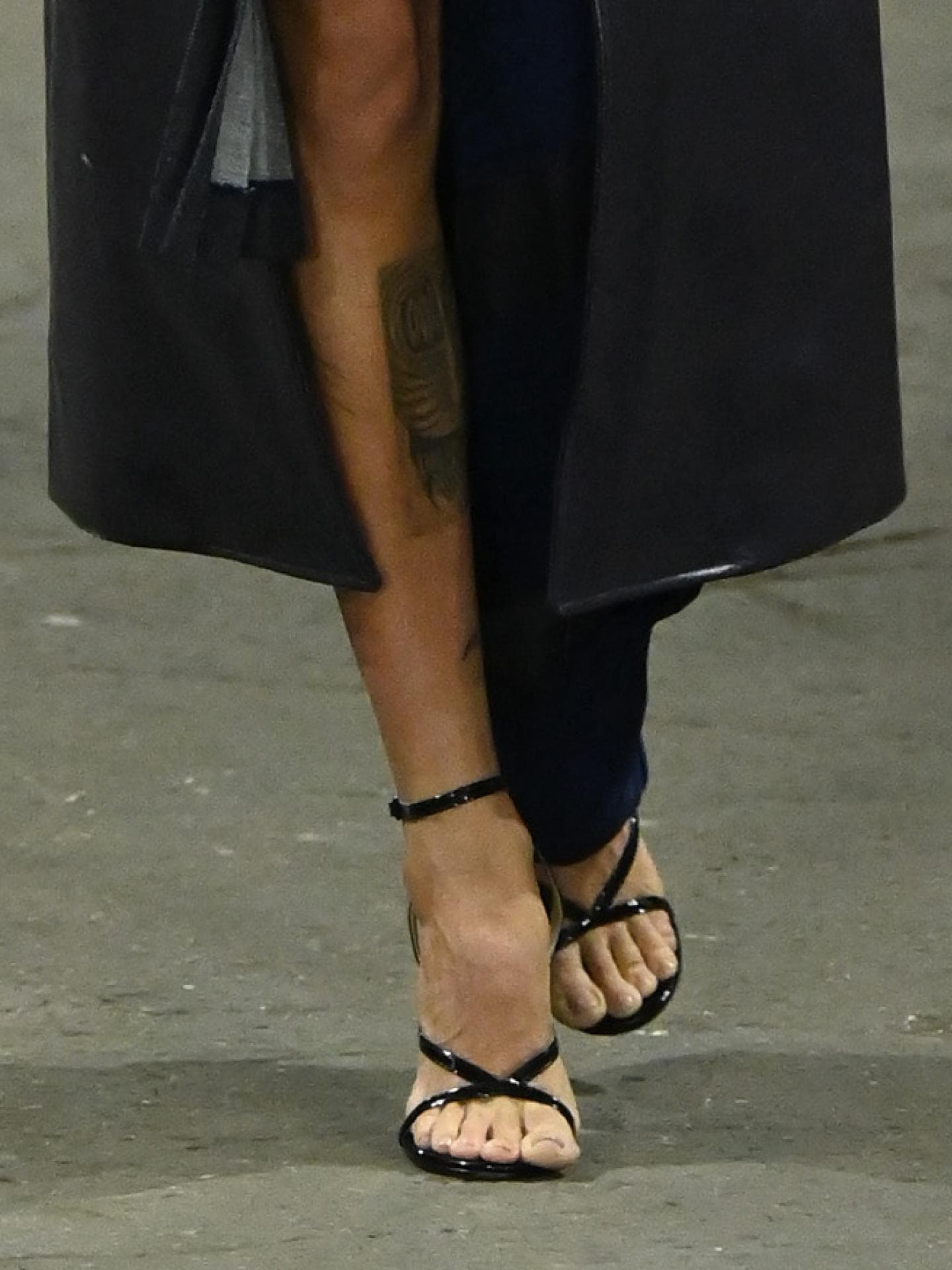 Sandalen auf Modenschau