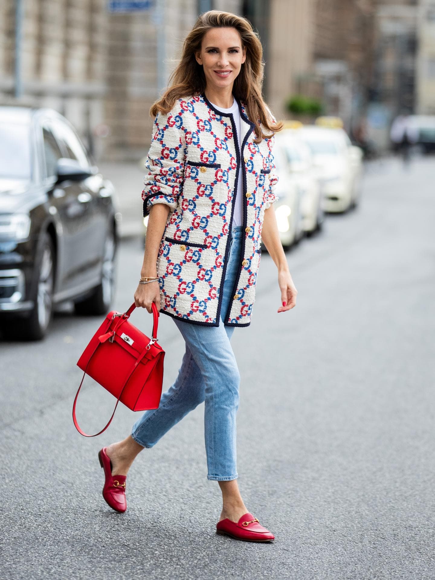 Frau mit Jeans