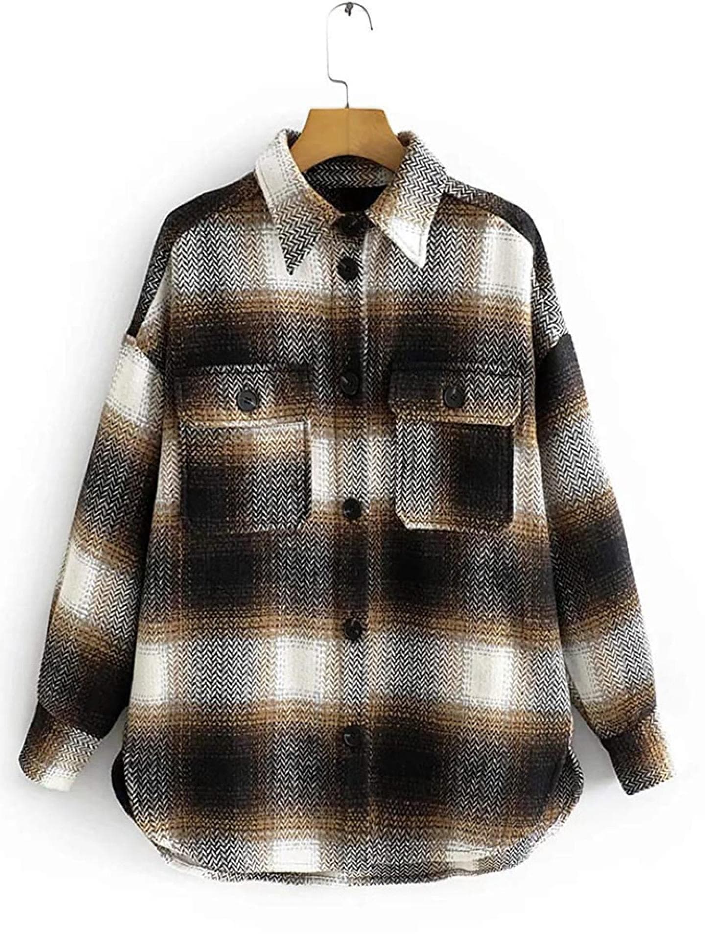Hemdjacke braun