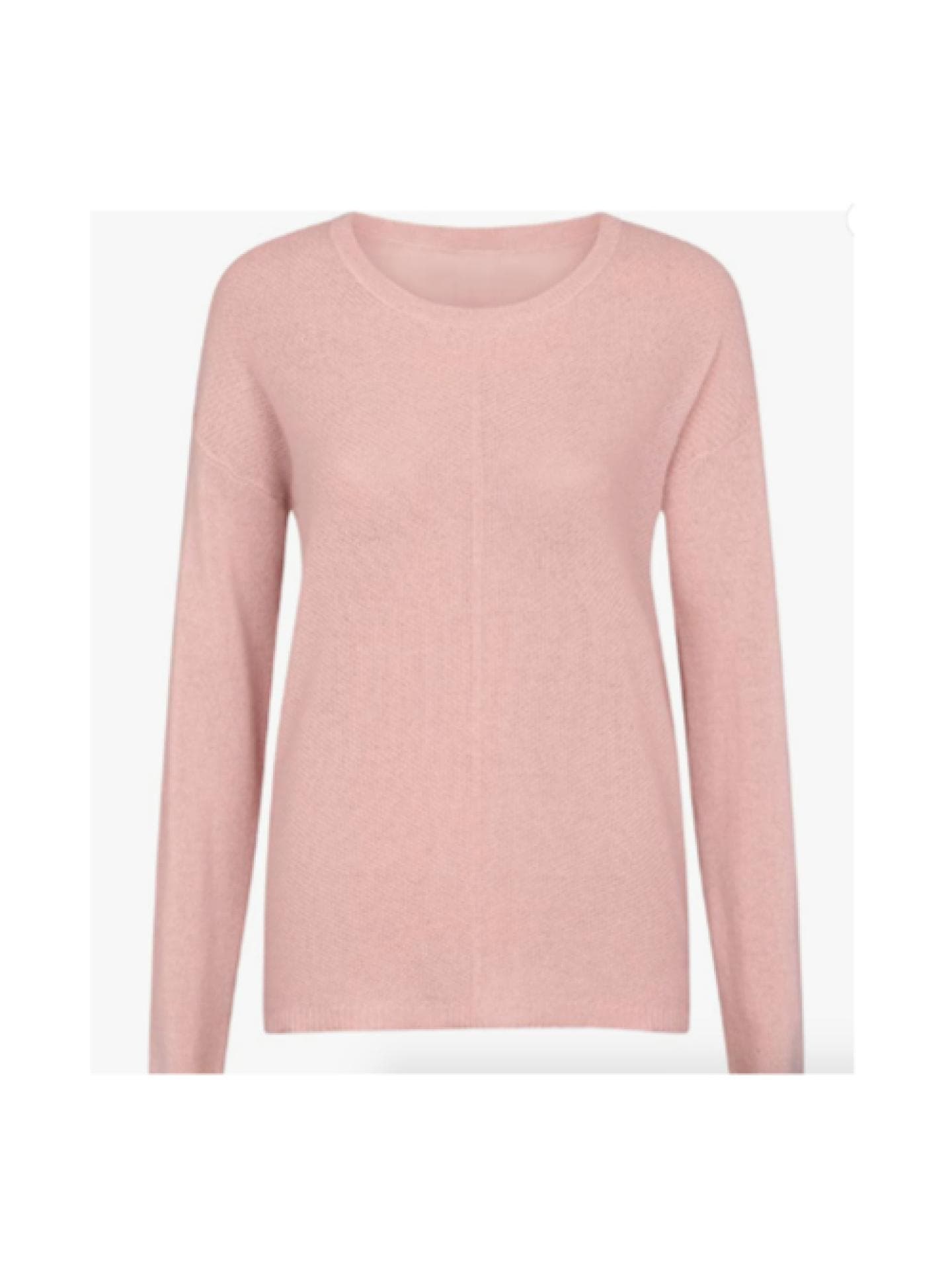 Rosa Kaschmirpullover