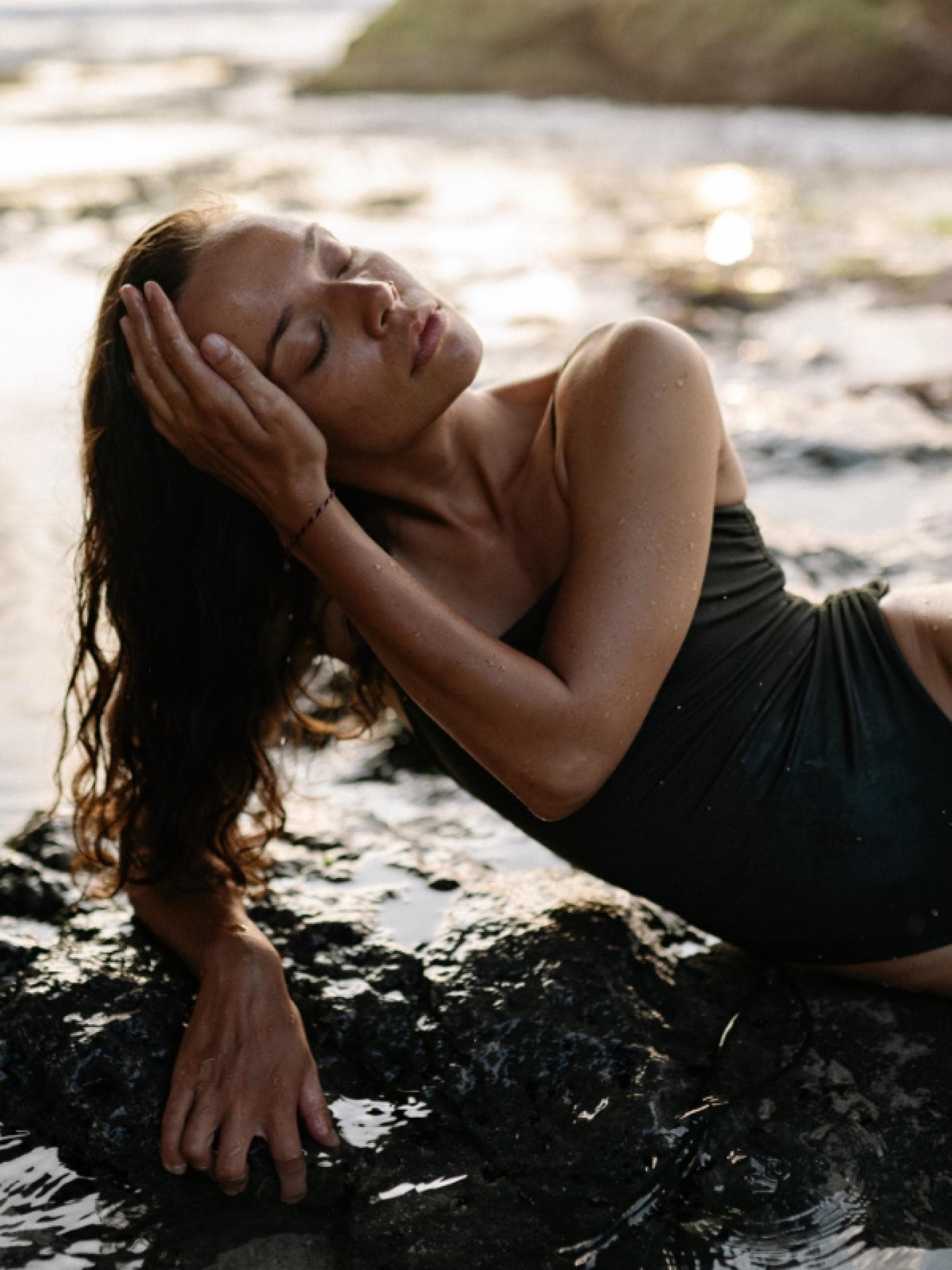 Frau im Meer