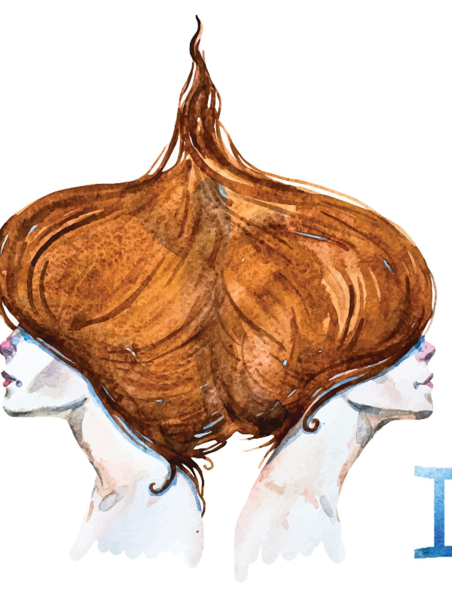 Sternzeichen Zwillinge Illustration